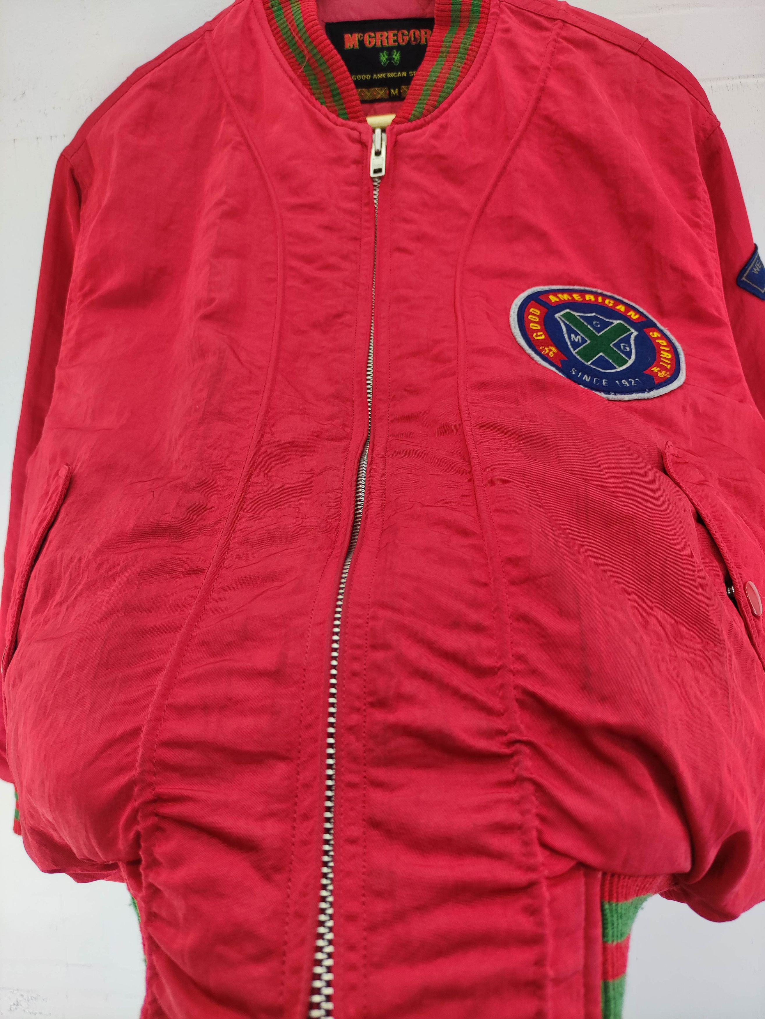 McGregor Vintage Mcgregor Varsity Red Jacket Zipper Size US L / EU 52-54 / 3 - 2 Thumbnail