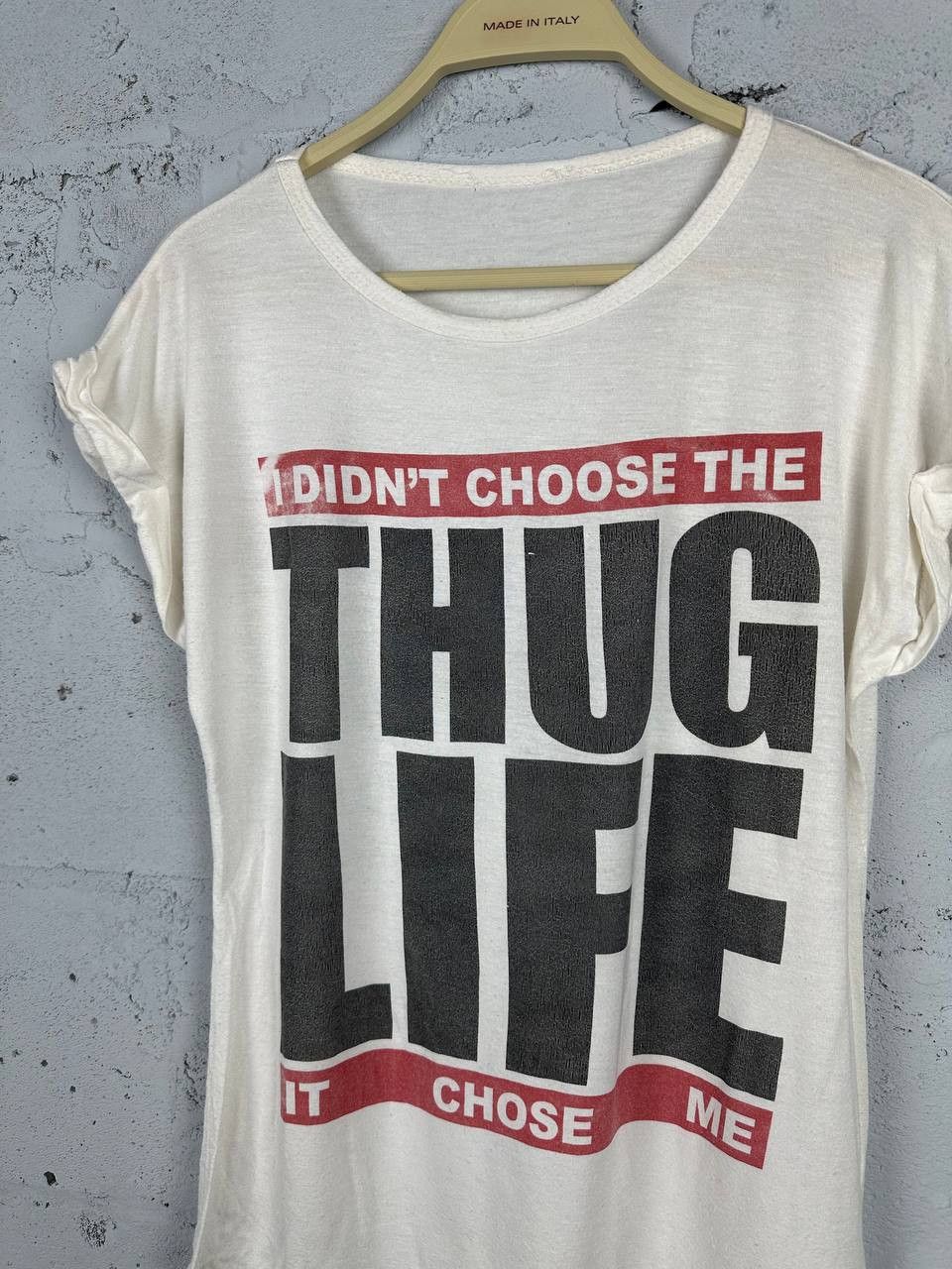 Other Avantgarde Y2K Opium Hype Thug Life White Tank Top Size M / US 6-8 / IT 42-44 - 3 Thumbnail