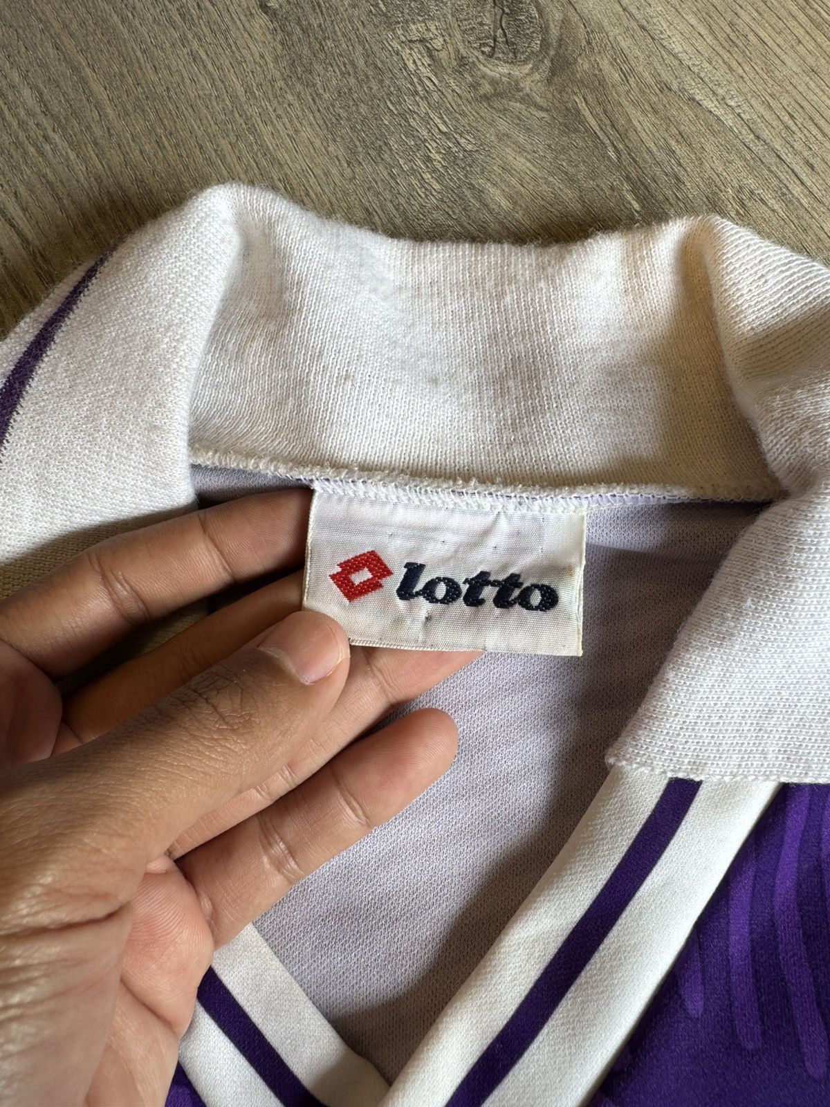 Lotto Sport FIORENTINA 1991-1992 HOME SOCCER LONGSLEVE JERSEY BY LOTTO Size US M / EU 48-50 / 2 - 7 Thumbnail
