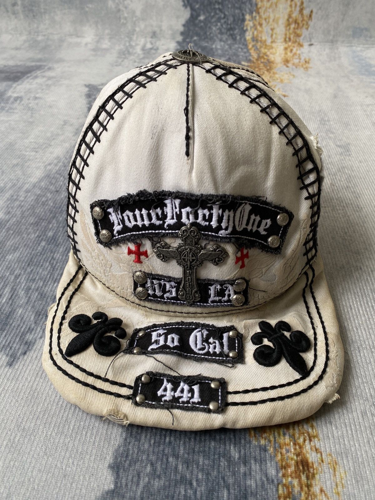 If Six Was Nine Four Forty One 441 Cross Logo Cap Chrome Hearts Design Size ONE SIZE - 2 Thumbnail
