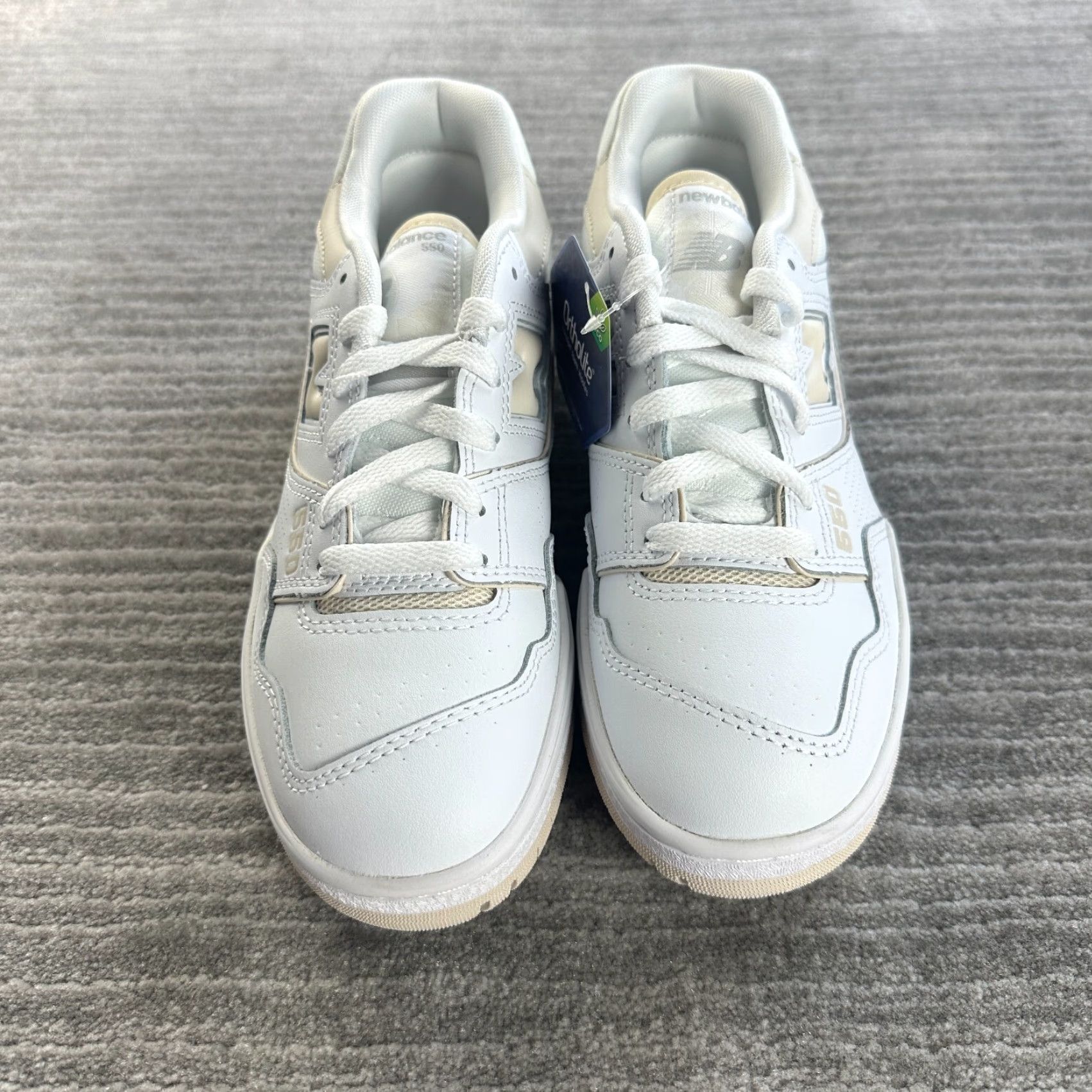 New Balance New Balance 550 Womens 6.5 White Linen BBW550BK Athletic Sneakers Shoes Casual 80s 90s Size US 7 / IT 37 - 4 Thumbnail