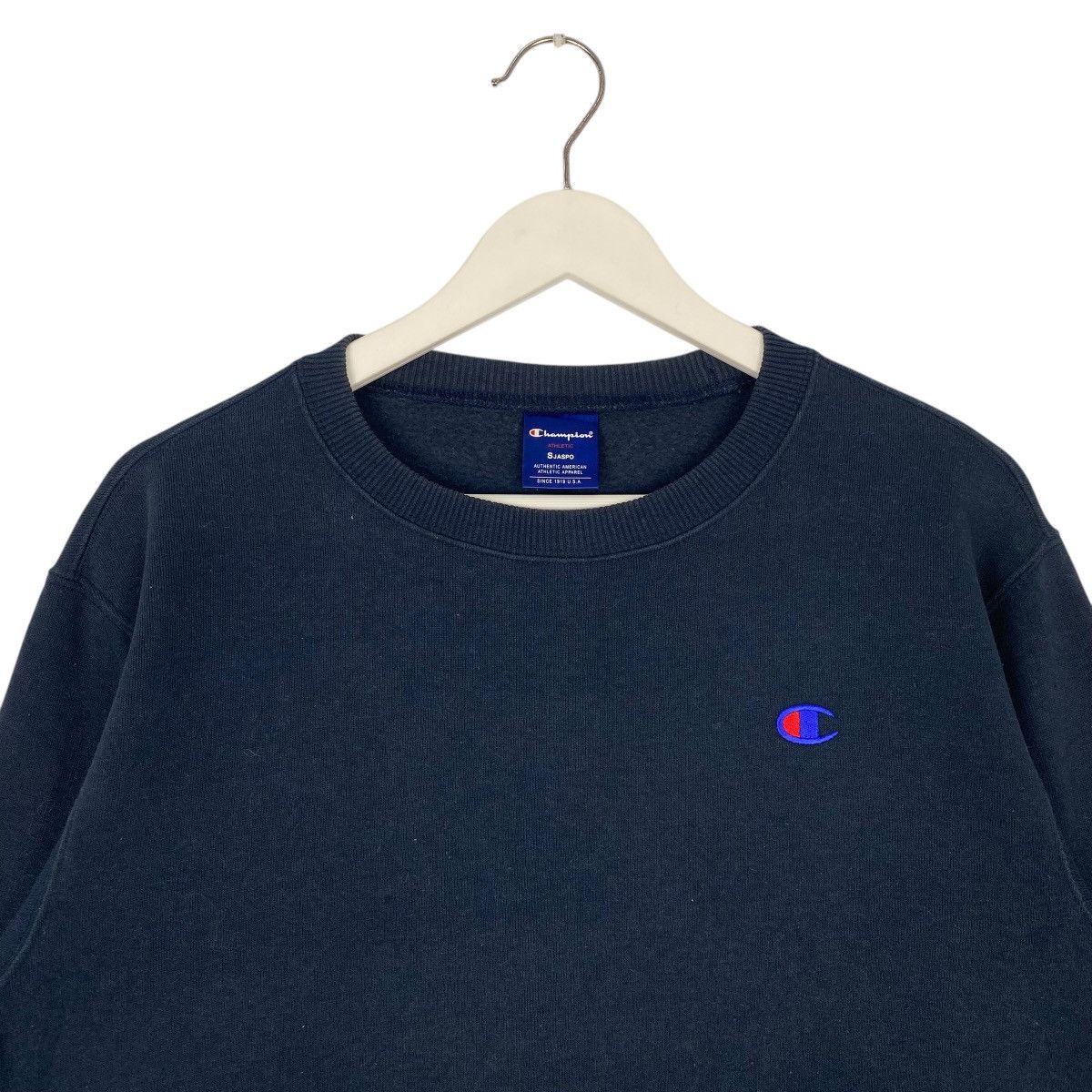 Vintage Vintage Champion Sweatshirt Small Logo Navy Blue Size S Size US S / EU 44-46 / 1 - 4 Thumbnail