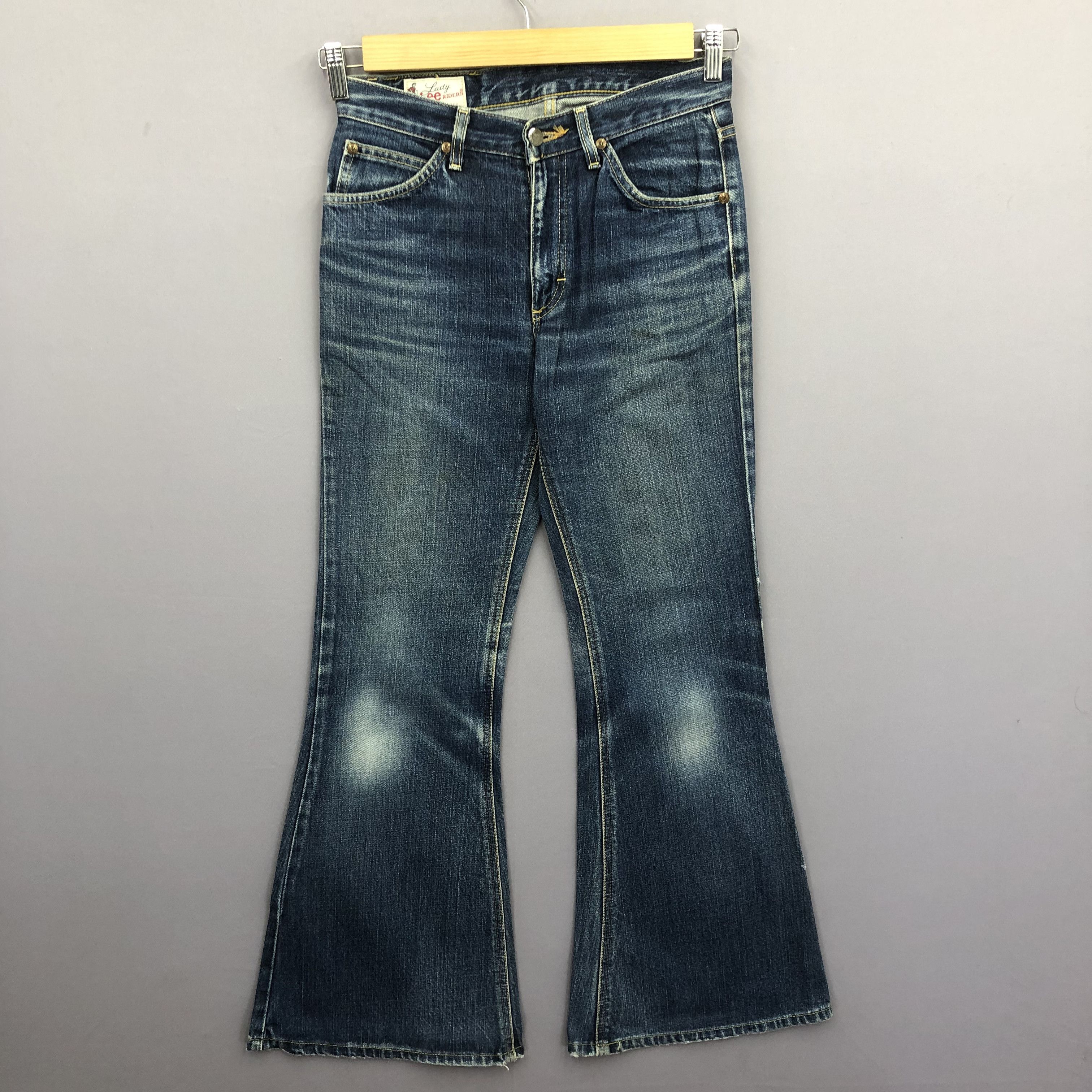 Lee Vintage Lee Riders Flare Jeans Lee Bootcut Wide Leg Denim Size 28" / US 6 / IT 42 - 1 Thumbnail