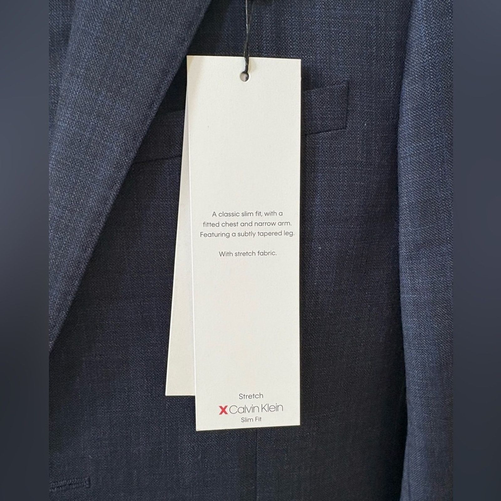 Calvin Klein NWT- Calvin Klein-Slim Fit Wool Suit- 38 short/31W Size 38S - 5 Thumbnail