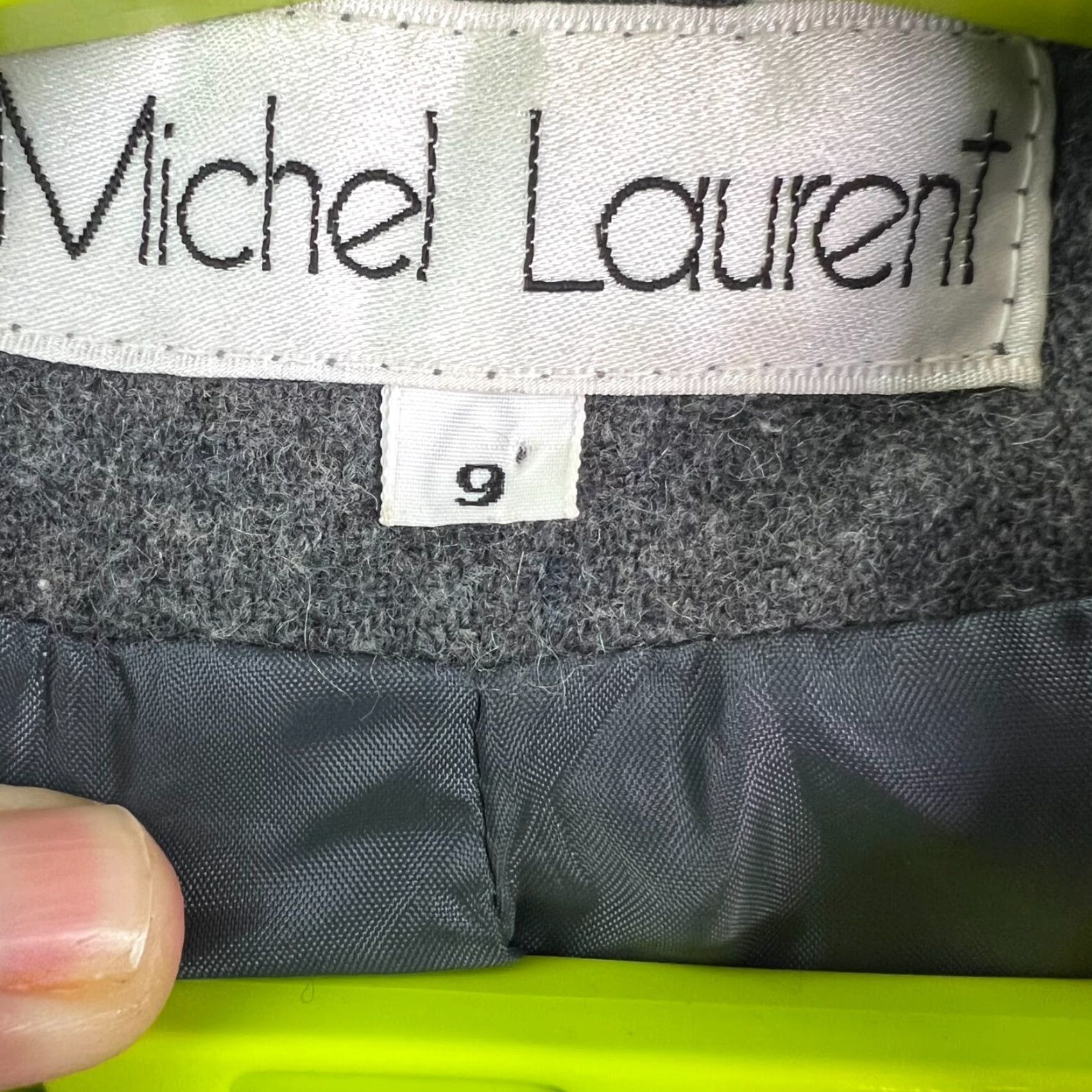 Vintage VINTAGE Michel Laurent Blazer Jacket Womens Size 9 Gray Wool Blend Single-Breasted Notch Lapel Size M / US 6-8 / IT 42-44 - 5 Thumbnail