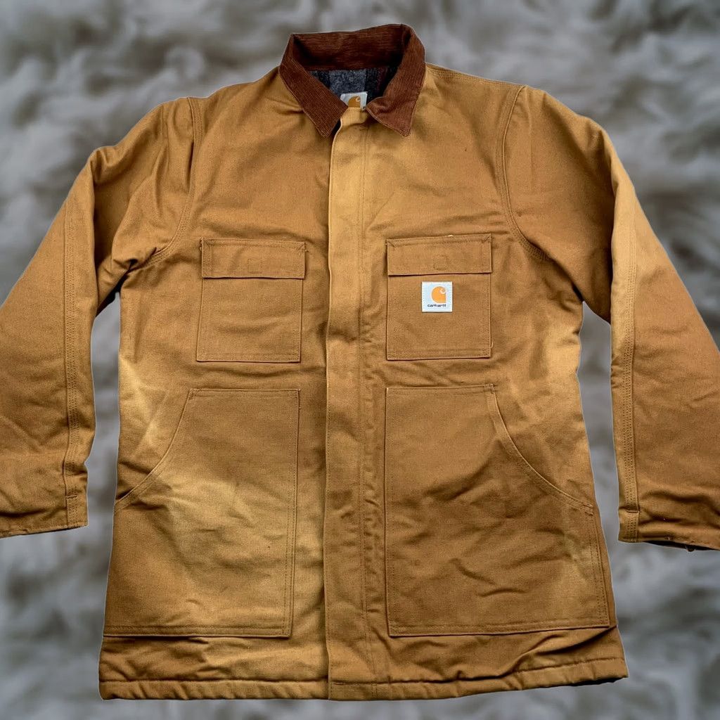 Carhartt VINTAGE Carhartt Men's Detroit Blanket Liner Duck Canvas Jacket Khaki/Tan Size 42 Size US XS / EU 42 / 0 - 1 Thumbnail