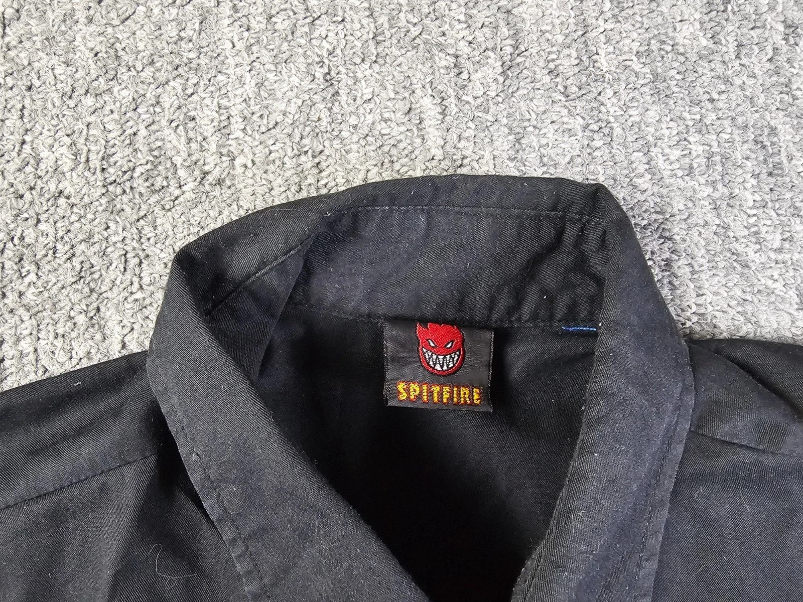 Spitfire Spitfire Bighead Bowling Shirt Men XL Black Blue Skate Y2K Size US XL / EU 56 / 4 - 4 Thumbnail
