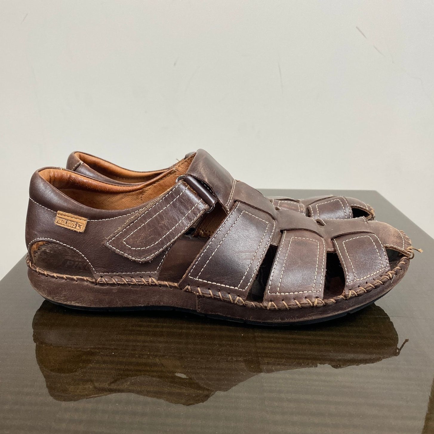 Other Pikolinos Tarifa Leather Fisherman Slip On Sandals 43/9-9.5 Size US 9 / EU 42 - 3 Thumbnail