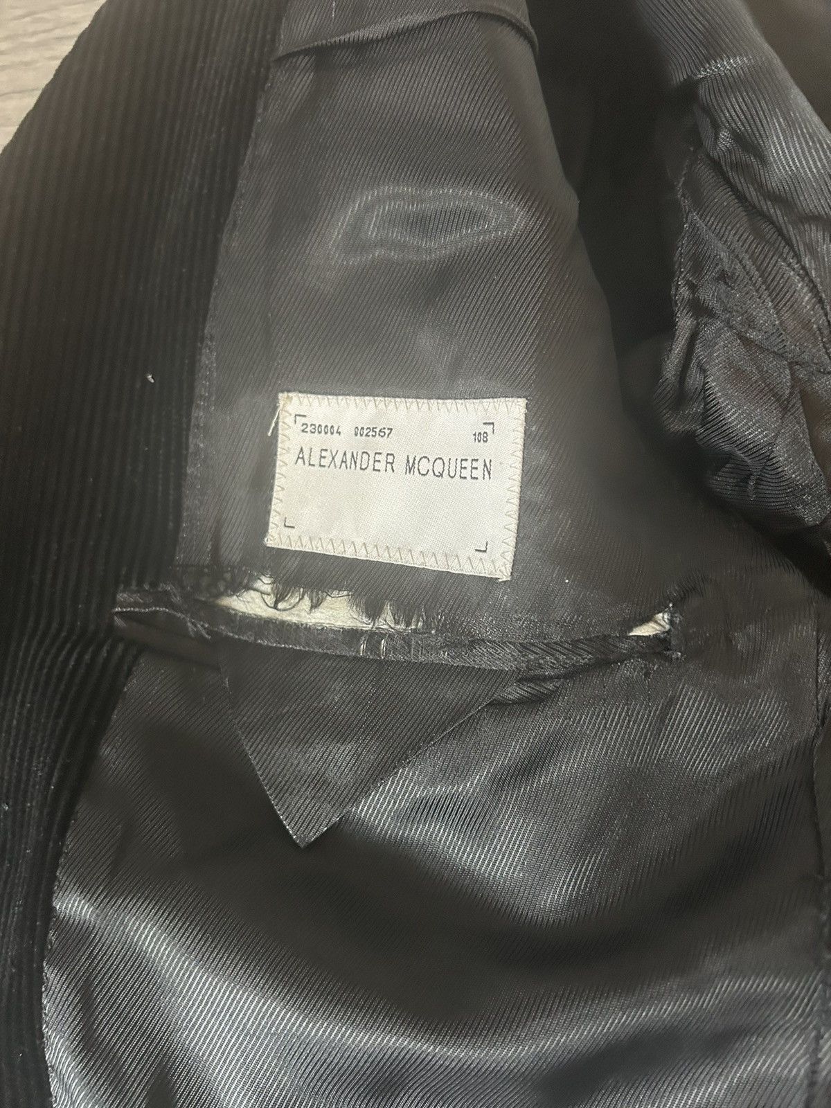Alexander McQueen Black Corduroy Jacket Size US M / EU 48-50 / 2 - 11 Thumbnail
