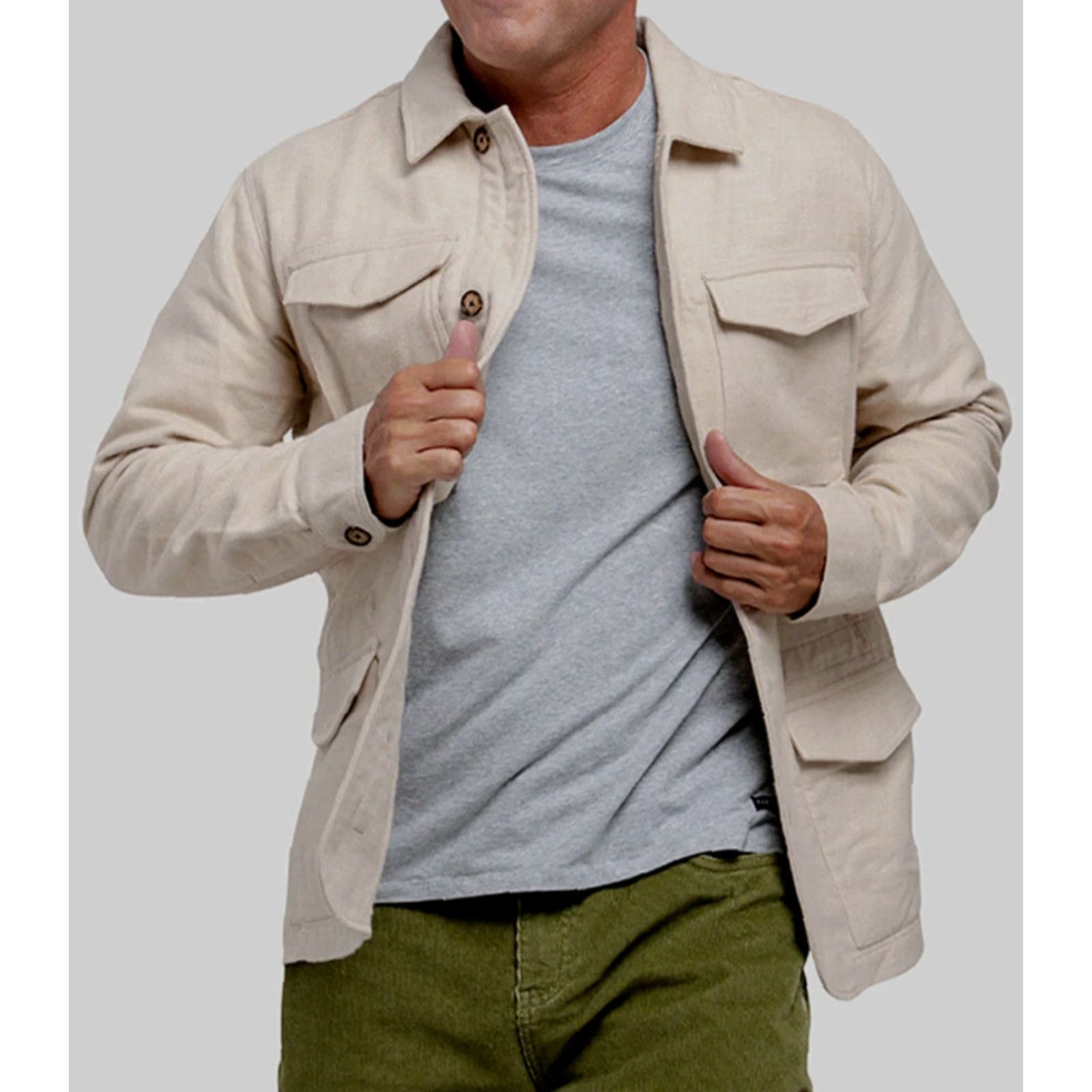 Vintage Mugsy Hemmingway Jacket Washed Tan Sz L Mens Jacket Mid-Length Washed Tan Pockets Vintage Style: Jacket Size US L / EU 52-54 / 3 - 2 Thumbnail