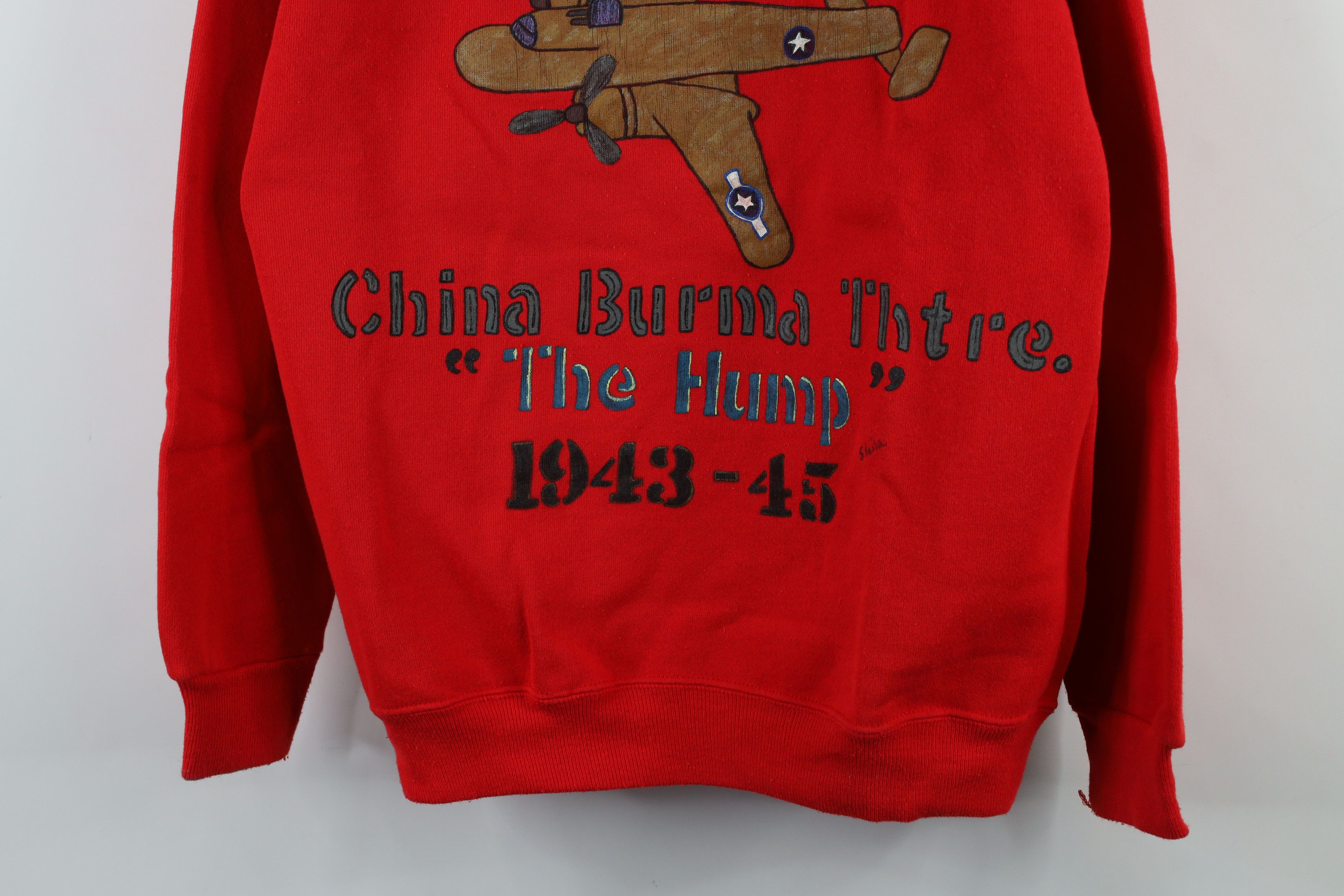 Vintage Vintage 80s China Burma The Hump World War II Sweatshirt USA Size L / US 10 / IT 46 - 3 Thumbnail