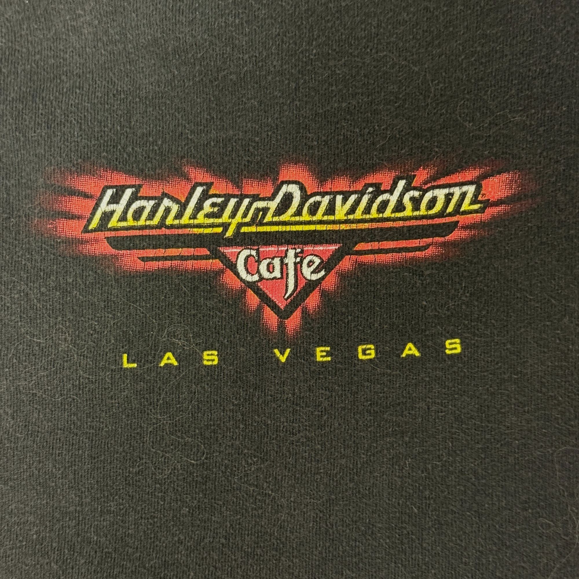 Harley Davidson 90’s SOARING Fire EAGLE FLAMES Las Vegas Motorcycle Biker T Size US L / EU 52-54 / 3 - 5 Thumbnail