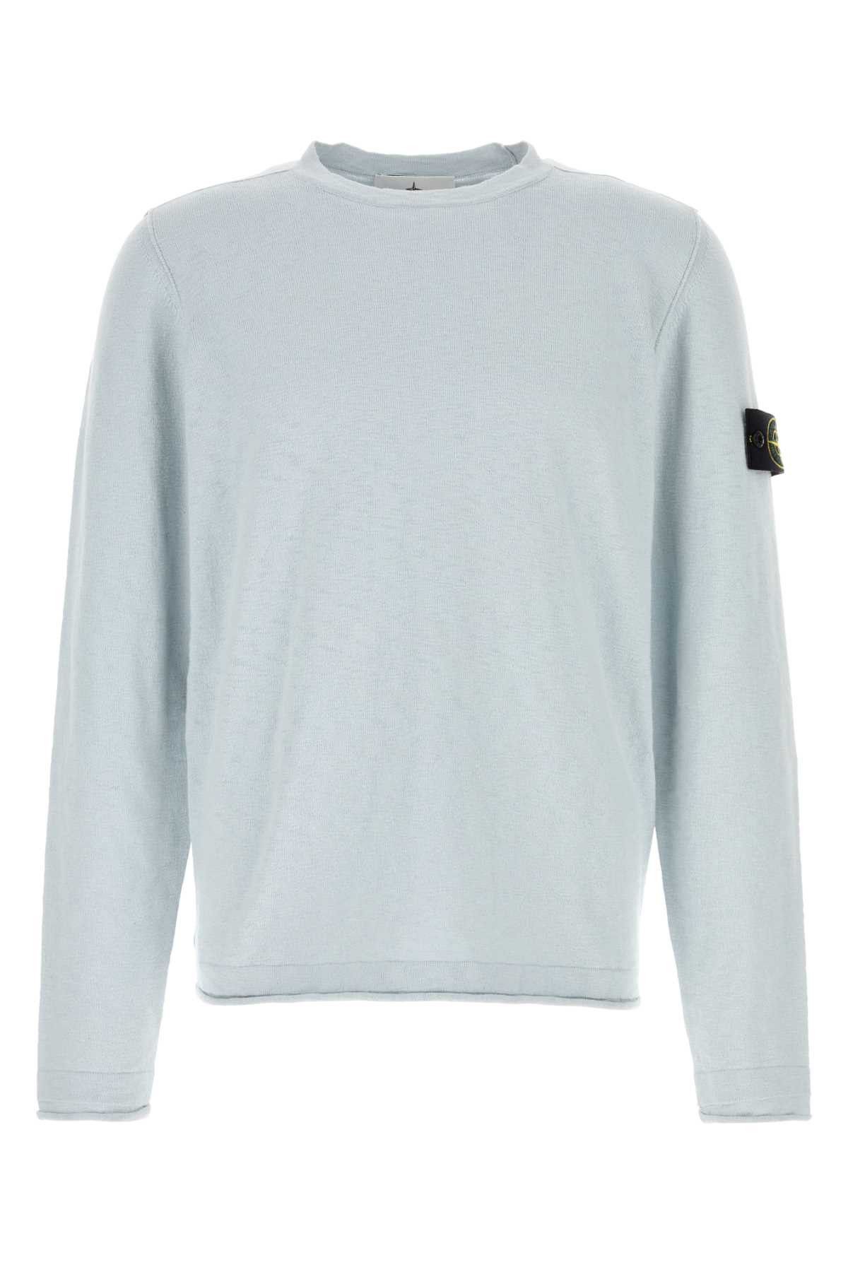 Stone Island Pastel Light Blue Cotton Blend Sweater Size US XL / EU 56 / 4 - 1 Thumbnail