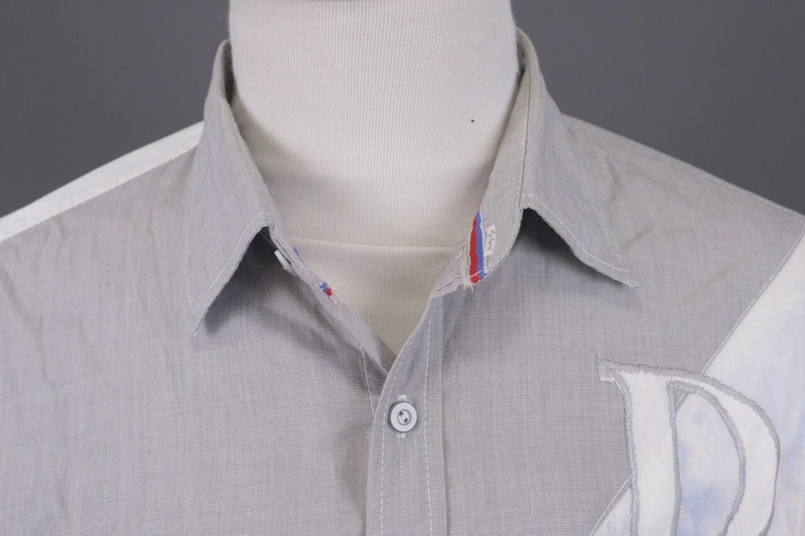 Desigual Desigual Slim Multicolor Big Logo Shirt Size XXL Size US XXL / EU 58 / 5 - 5 Thumbnail