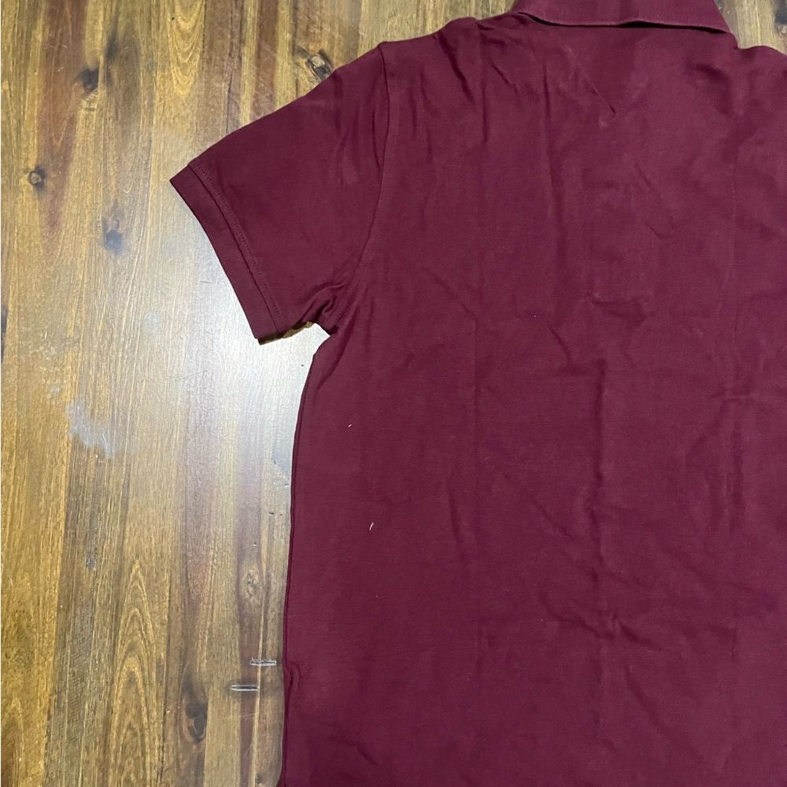 Tommy Hilfiger Tommy Hilfiger Men's Slim Fit Polo Maroon Red Size L Size US L / EU 52-54 / 3 - 9 Thumbnail