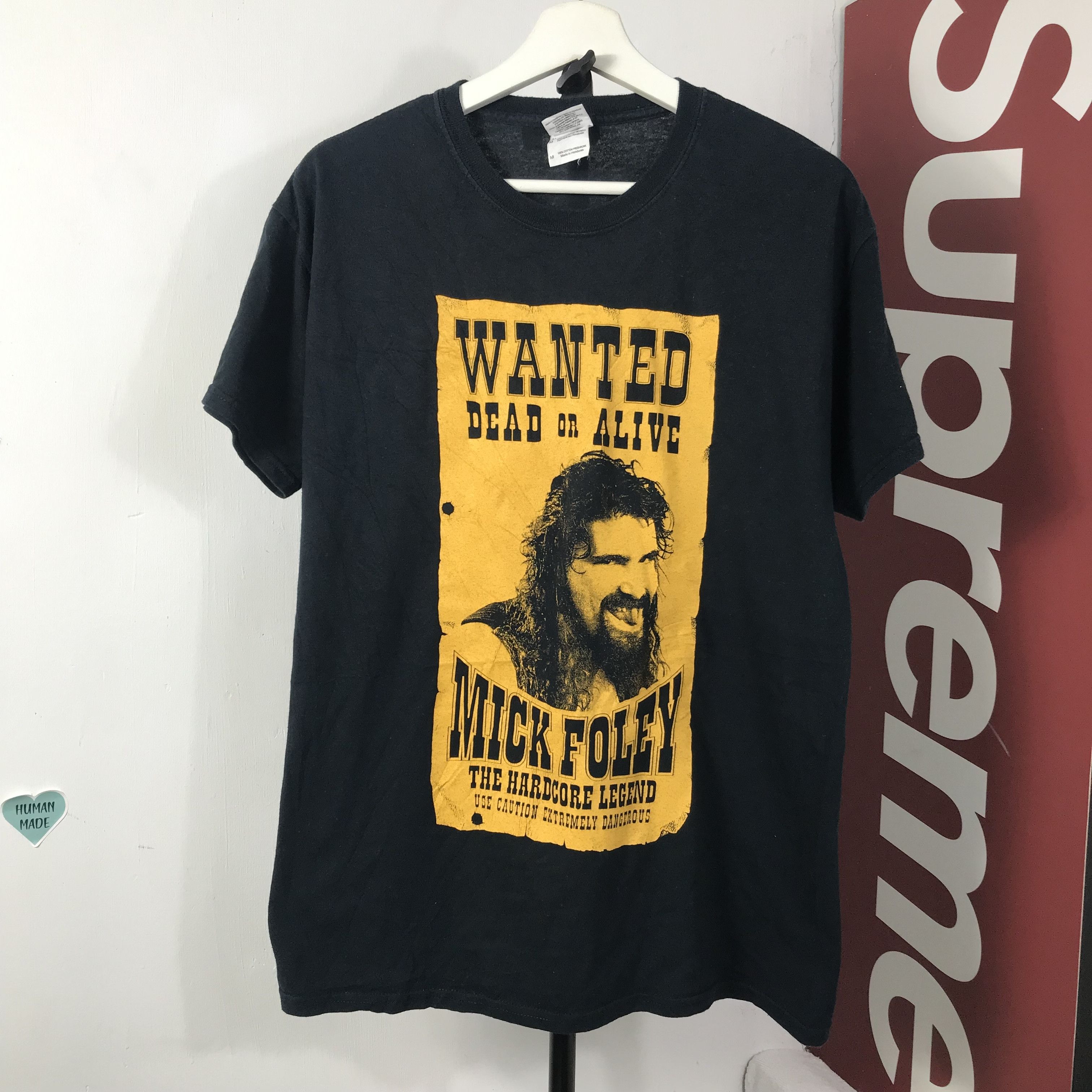 Vintage 00s Cactus Jack mick folley Mankind Wanted Dead or Alive Size US M / EU 48-50 / 2 - 1 Thumbnail