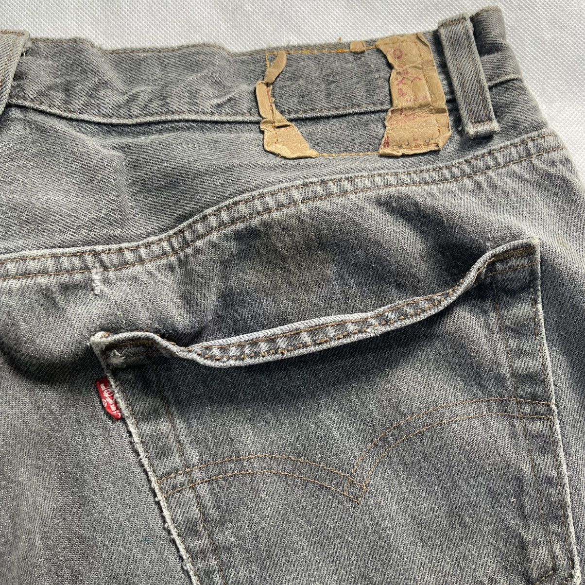 Levi's Vintage Clothing Vintage 80s Levis 501 Charcoal Fades Patina Jeans Size US 35 - 10 Thumbnail
