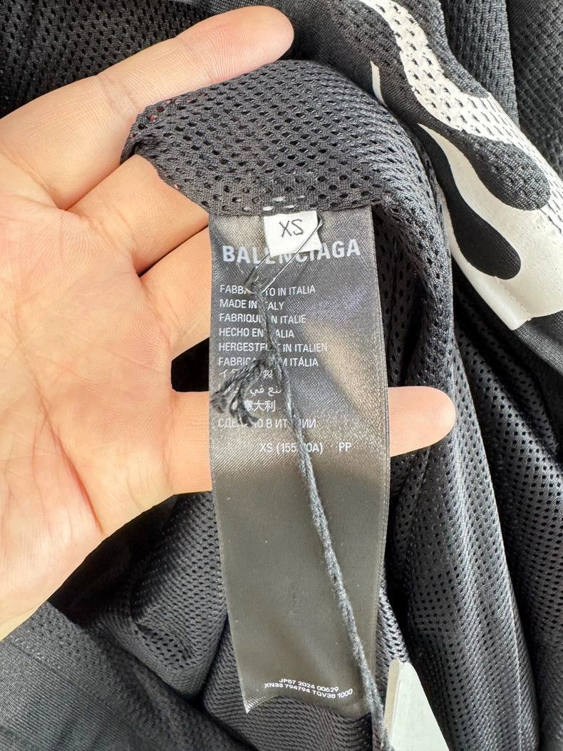 Balenciaga Balenciaga new flame logo mesh coach jacket-2506 Size US XS / EU 42 / 0 - 8 Thumbnail
