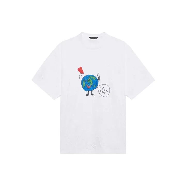 Balenciaga Short Sleeve Graphic T-Shirt for Unisex