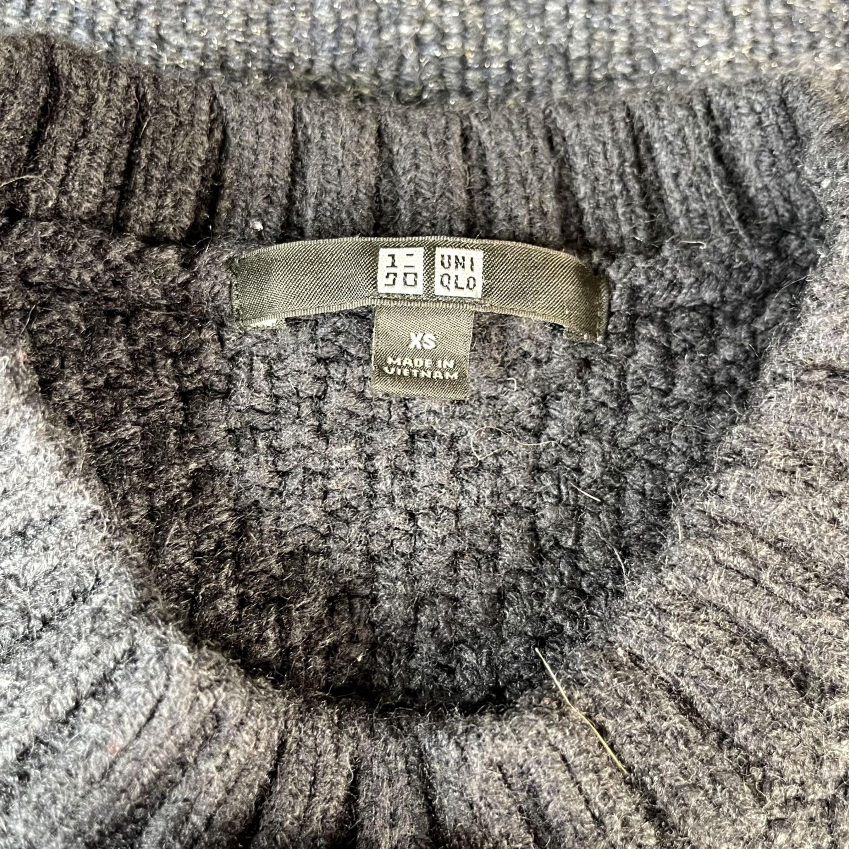 Uniqlo Uniqlo Sweater Womens XS Gray Cable Knit Crewneck Wool Blend Pullover Chunky Size XS / US 0-2 / IT 36-38 - 2 Thumbnail