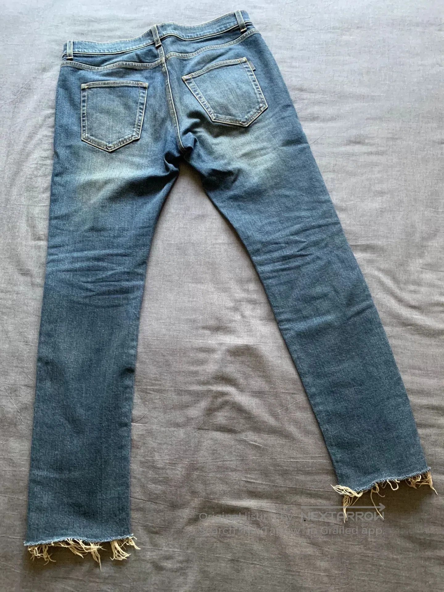 Saint Laurent Paris Saint Laurent SLP Washed Fringe Jeans. Size US 32 / EU 48 - 2 Thumbnail