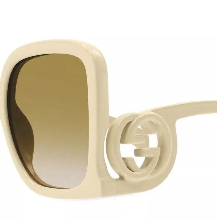 Gucci NEW GUCCI GG1326S-002 Ivory Size ONE SIZE - 3 Thumbnail