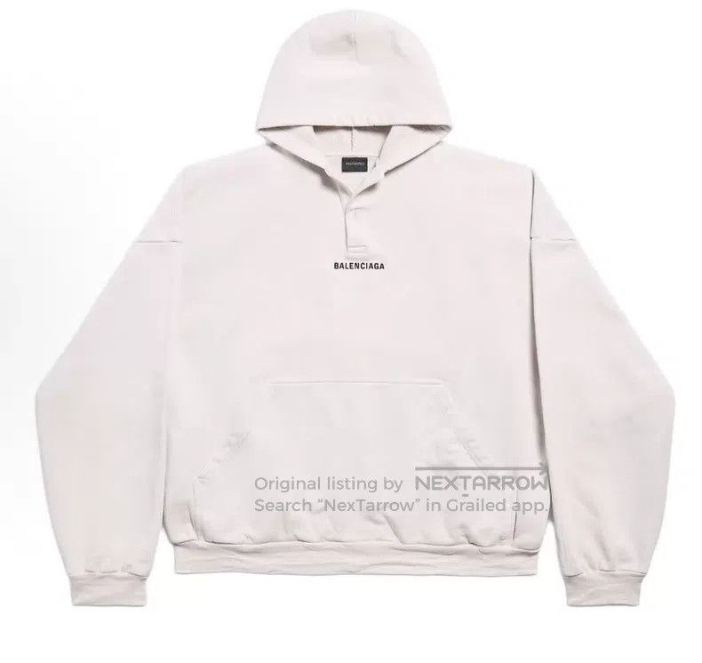 Balenciaga Balenciaga Polo Collar Hooded Letter Sweatshirt Size US M / EU 48-50 / 2 - 1 Thumbnail