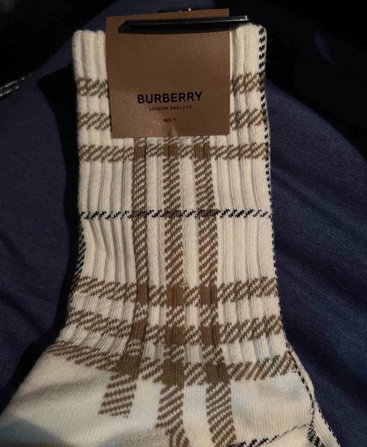 Burberry Burberry Burberry CHECK JACQUARD SOCKS SIZE LARGE Size ONE SIZE - 5 Thumbnail