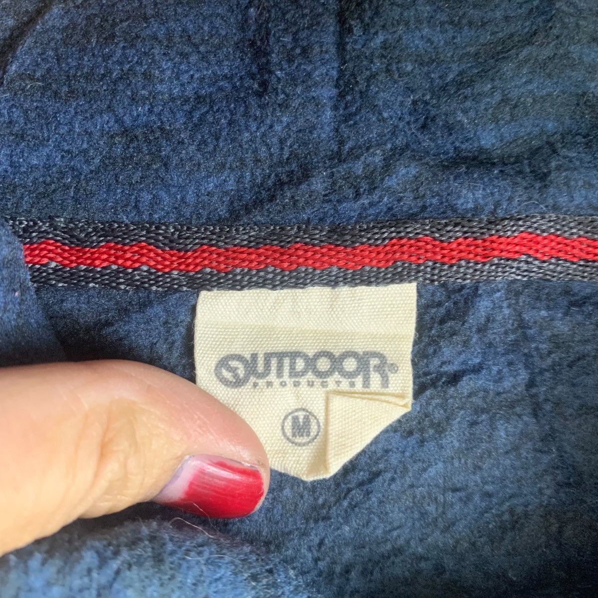 Vintage OUTDOOR Sport Pocket Fleece Hooded Sweatshirt Size US M / EU 48-50 / 2 - 3 Thumbnail