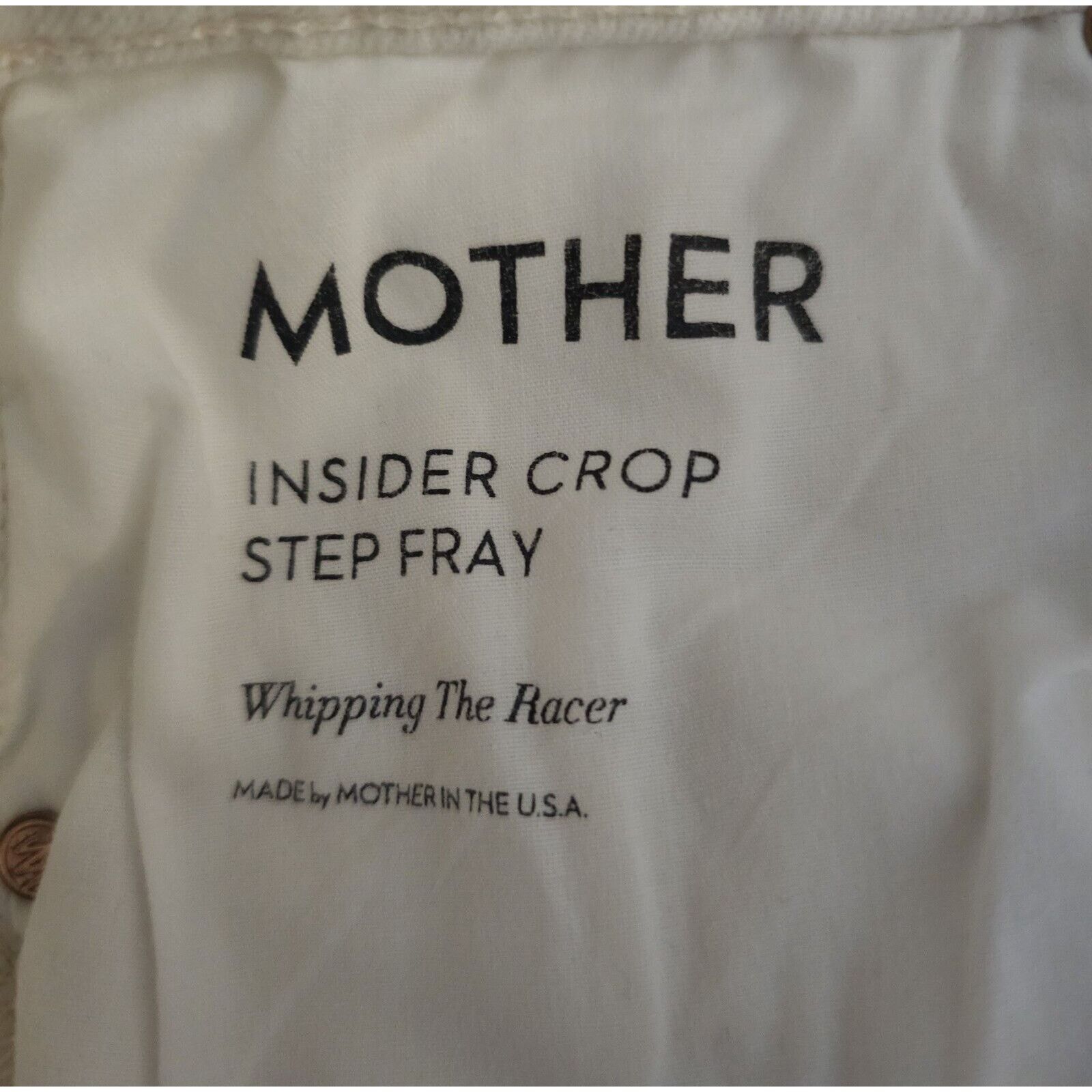 MOTHER Mother Jeans 26 Insider Crop Step Fray Whipping The Racer Size 26" / US 2 / IT 38 - 10 Thumbnail