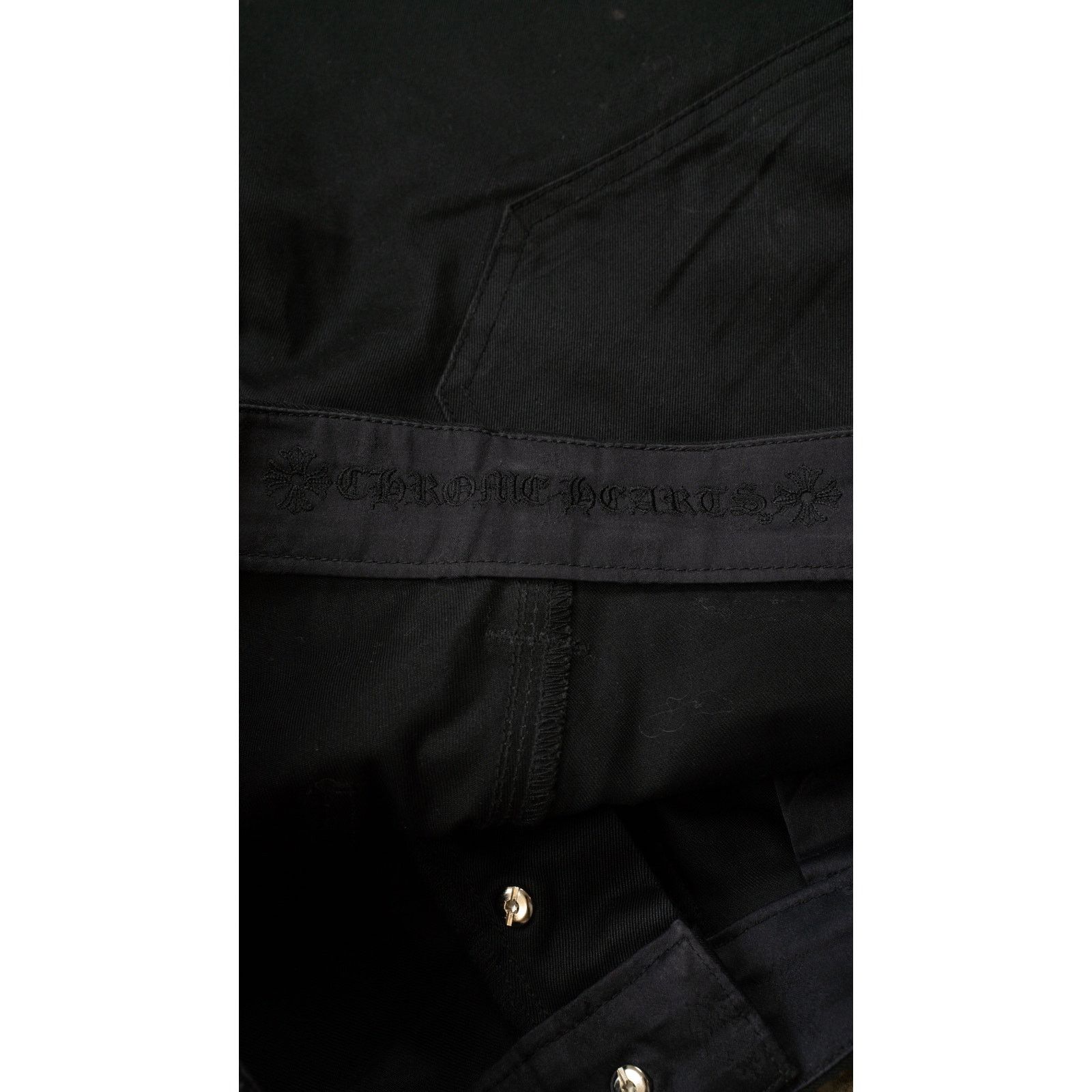 Chrome Hearts Black Double Knee Denim Shorts Size US 32 / EU 48 - 4 Thumbnail