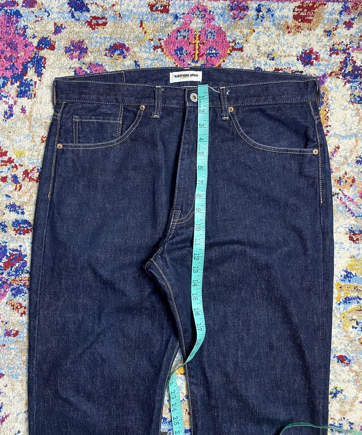 Bape Bapesta OG Classic 14oz Straight Relaxed Jeans W34 Size US 36 / EU 52 - 15 Thumbnail