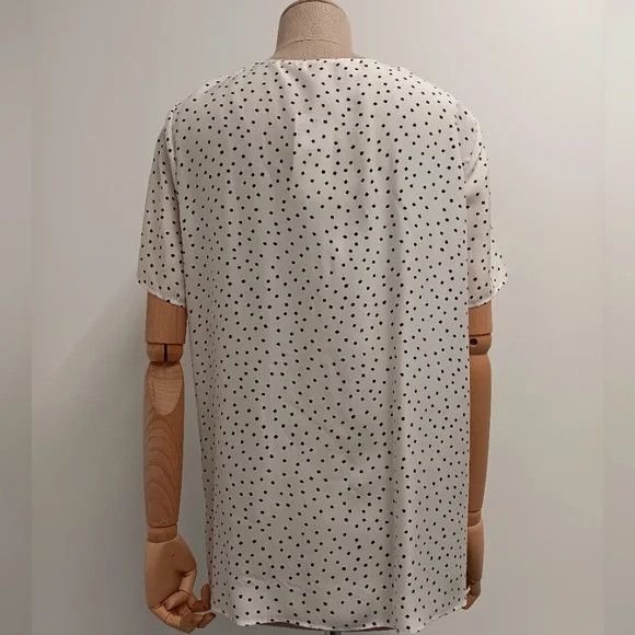 Lafayette 148 LAFAYETTE 148 NEW YORK Meg Silk V-Neck Blouse - Medium Size M / US 6-8 / IT 42-44 - 6 Thumbnail