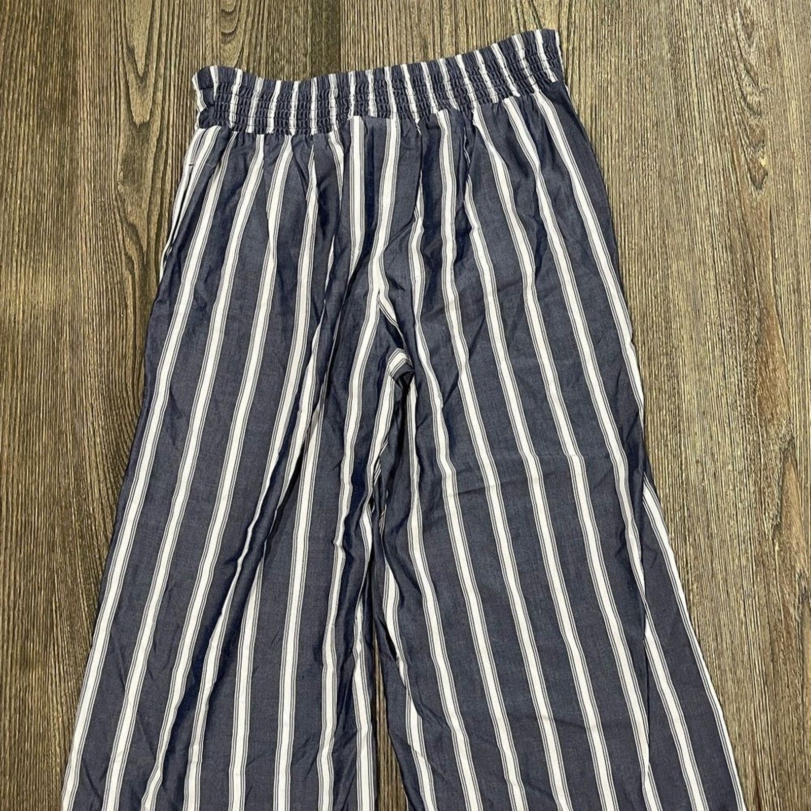 J. Jill NWOT J. Jill Wide Leg Pants Striped High-Rise Tie Front S Size 27" / US 4 / IT 40 - 13 Thumbnail