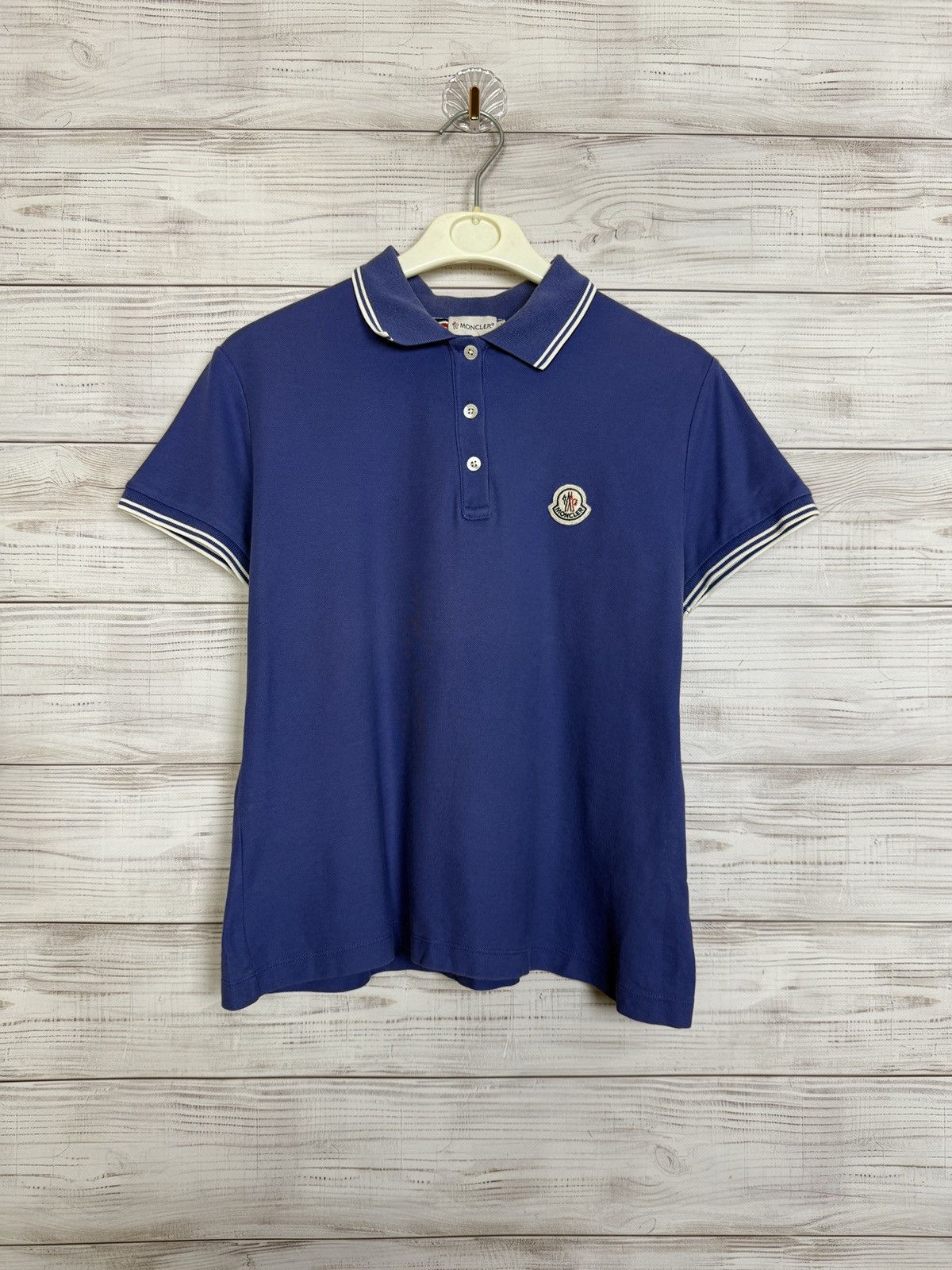 Moncler Moncler Tee Polo Luxury Shirt Size L / US 10 / IT 46 - 1 Thumbnail