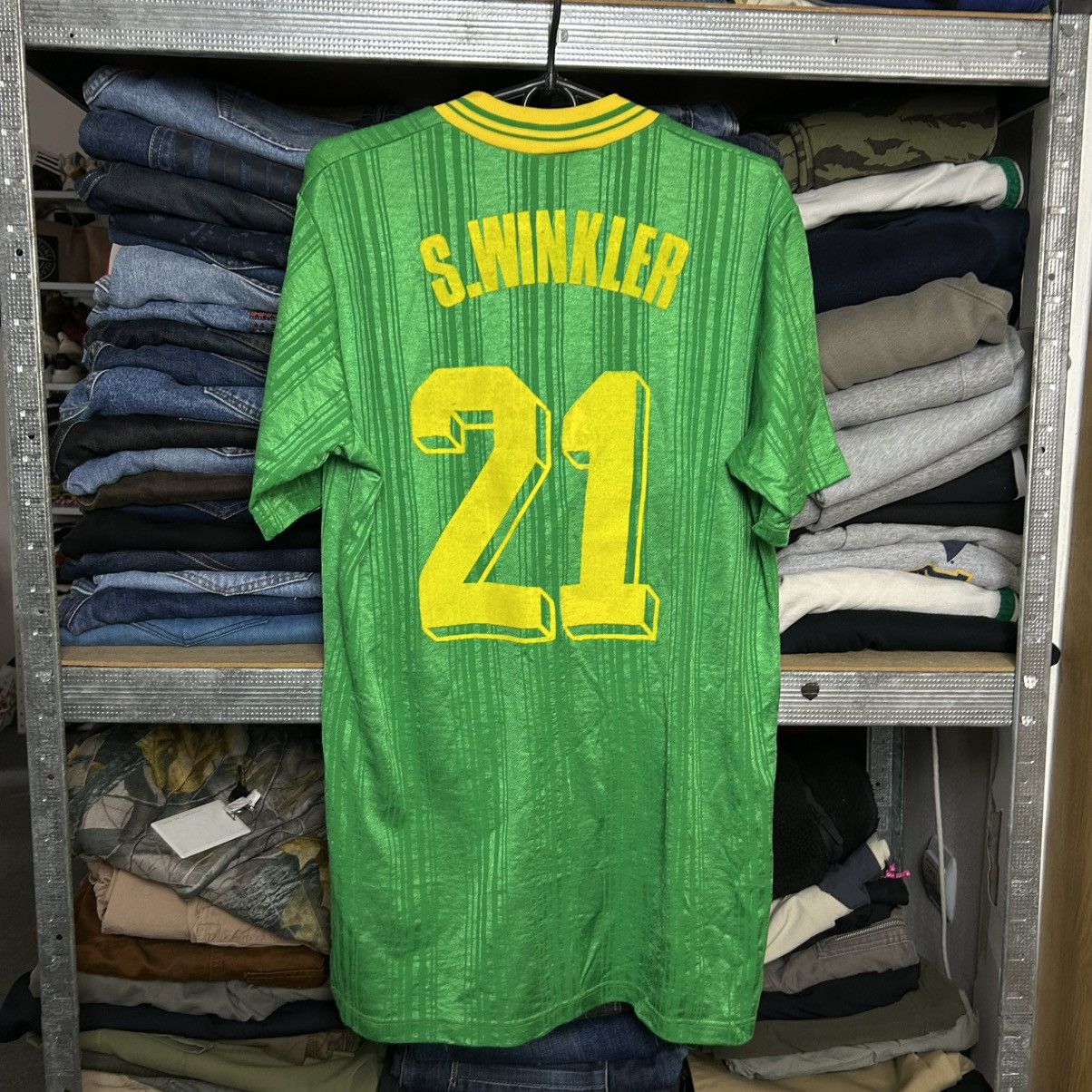 Erima Vintage 90’s Erima West Germany 21 S.Winkler player jersey Size US L / EU 52-54 / 3 - 2 Thumbnail