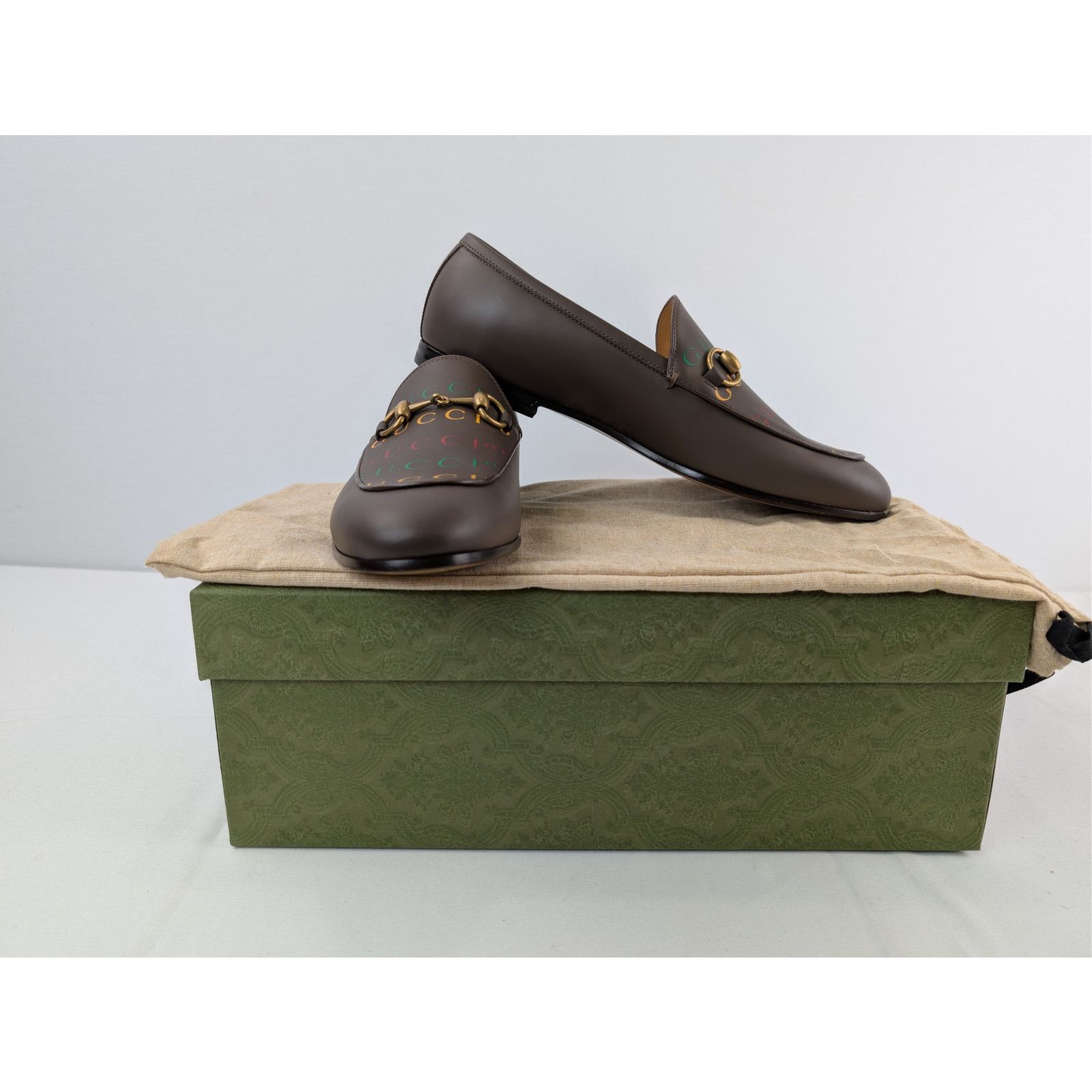 Gucci o1rshd1 Leather Jordaan Horsebit Loafers Boots in Brown Size US 8 / EU 41 - 19 Thumbnail