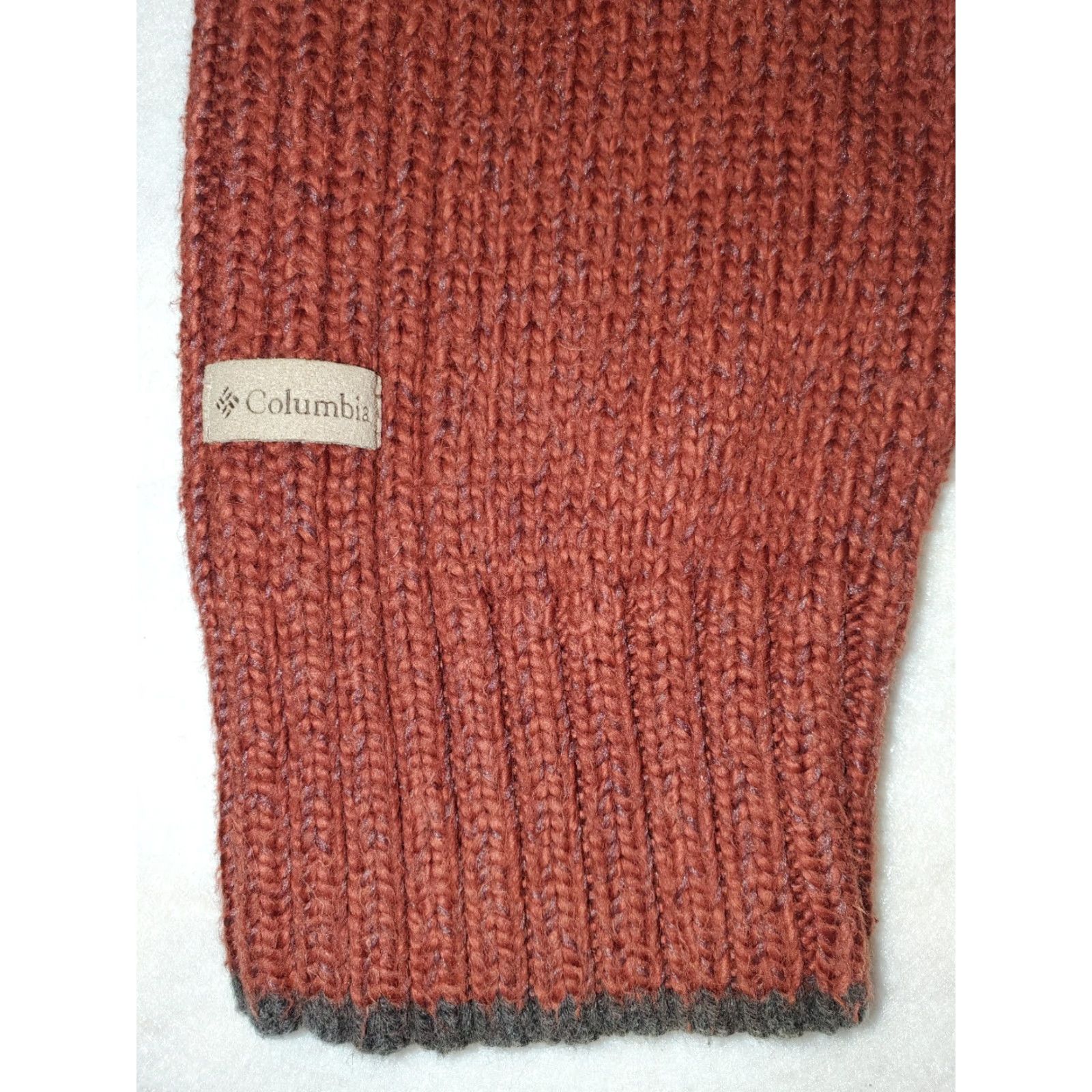 Vintage VINTAGE Columbia Sportswear 1/4 Zip Mens Sweater Large Gray Orange Striped Knit Wool Blend Casual 80s 90s Mens Size US L / EU 52-54 / 3 - 4 Thumbnail