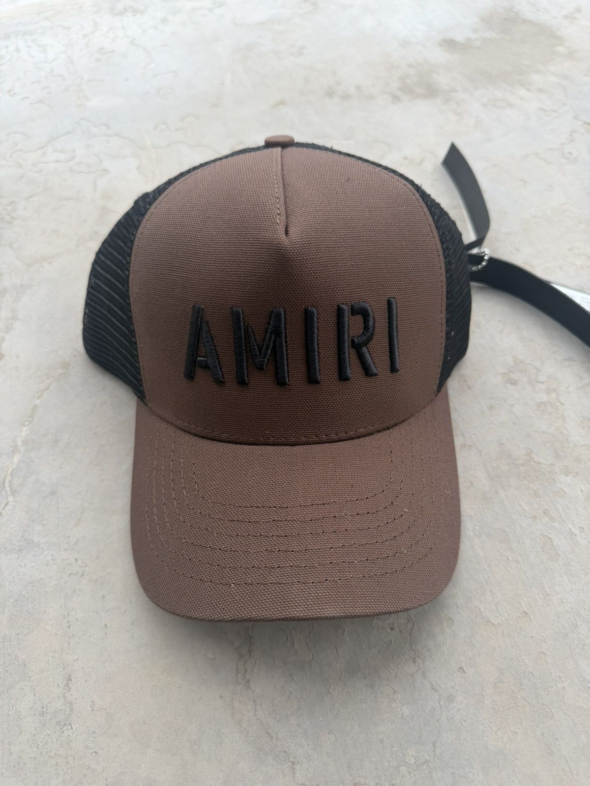 Amiri AMIRI Logo Trucker Hat Brown / Black Brand New Size ONE SIZE - 2 Thumbnail