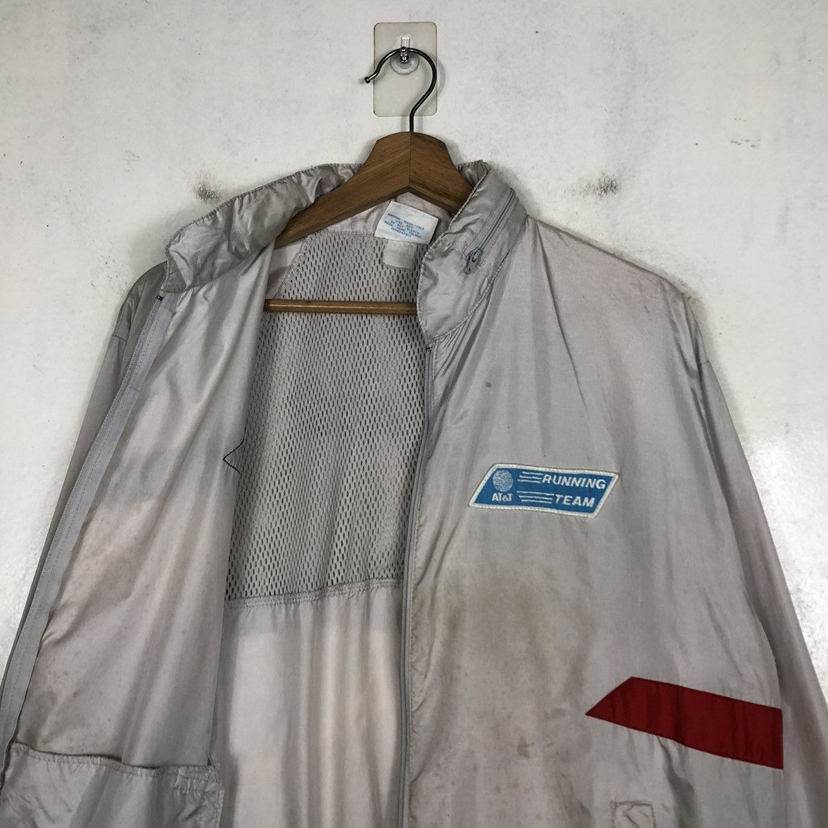 Adidas 📌VINTAGE ADIDAS ZIPPER JACKET RUNNING TEAM AT&T BIG LOGO Size US L / EU 52-54 / 3 - 13 Thumbnail