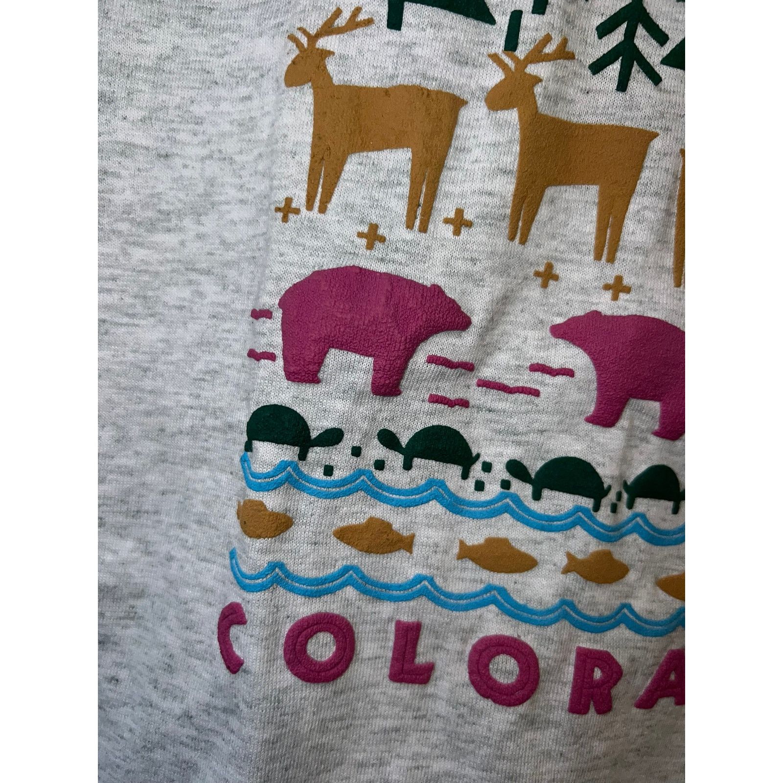Fruit Of The Loom 90s Youth CO Colorado Nature Animal Child's M 10-12 Shirt Size S / US 4 / IT 40 - 4 Thumbnail