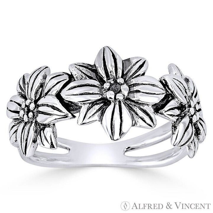 Other Triple-Flower Charm Splitshank Right-Hand Band Size 7 Size ONE SIZE - 1 Preview