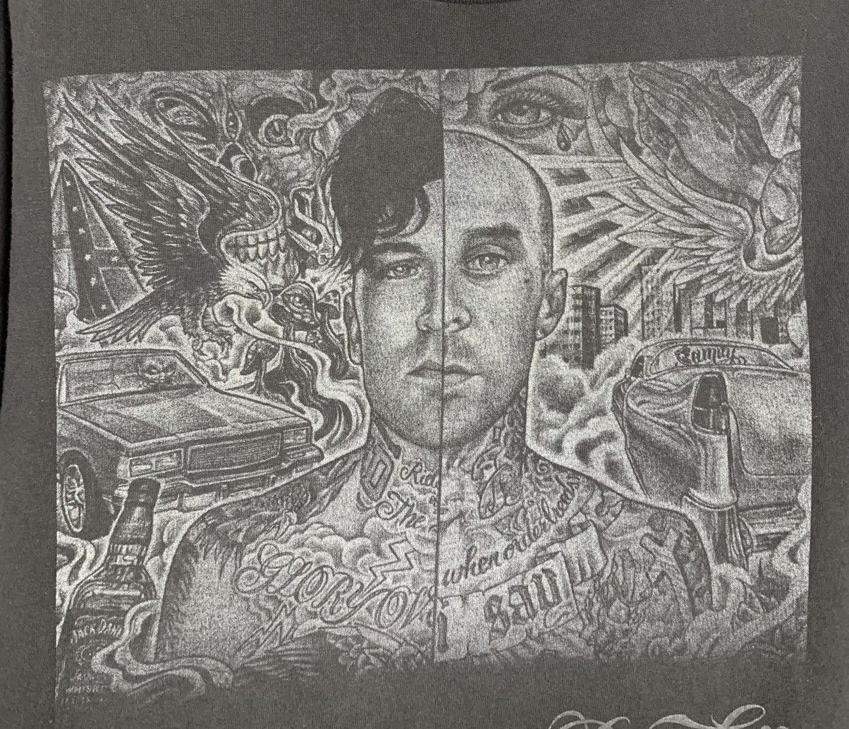 Band Tees Travis Barker Yelawolf “Psycho White” T-shirt Size US S / EU 44-46 / 1 - 8 Thumbnail