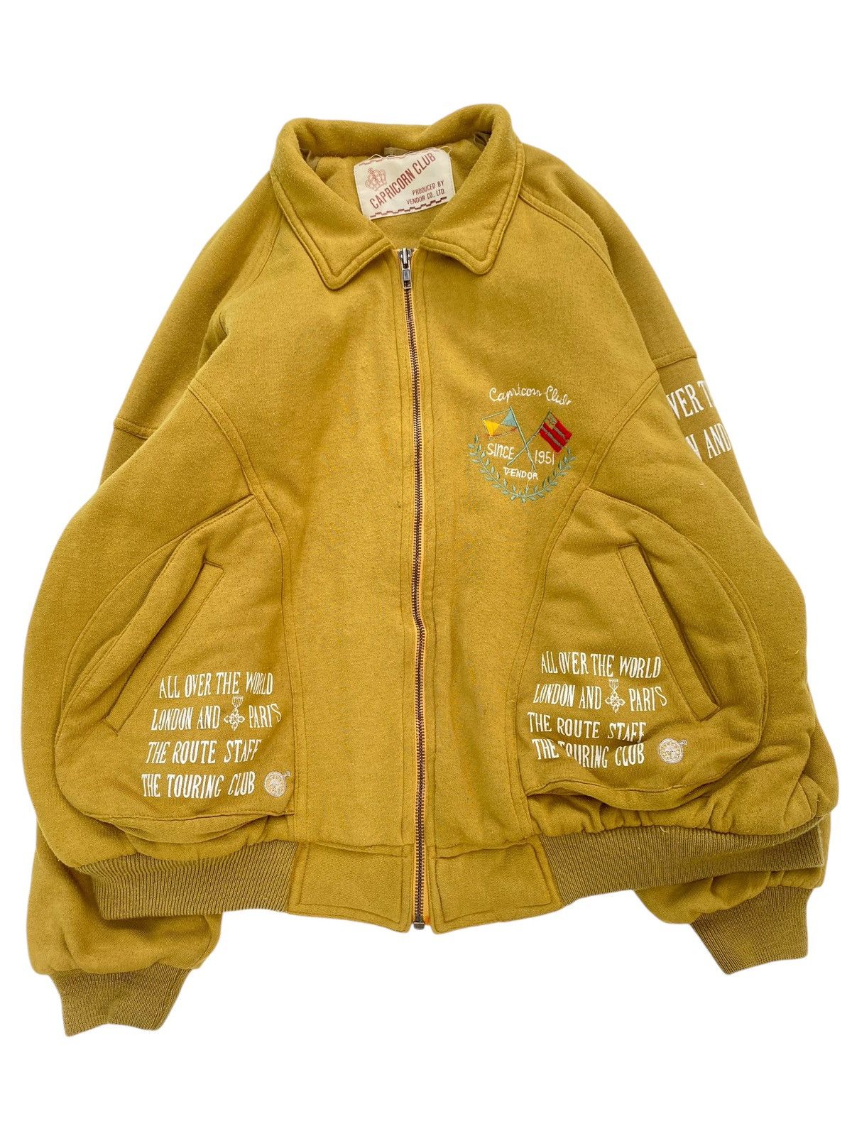 Vtg Capricorn Club By Vendor Bomber Jacket