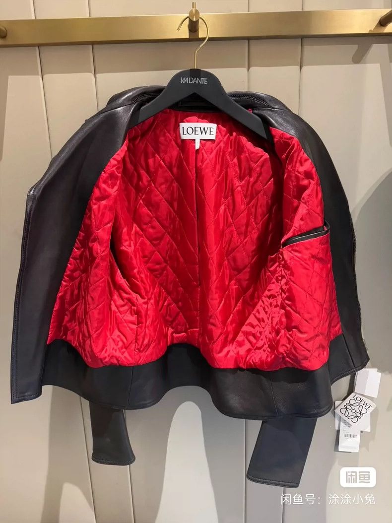 Loewe Loewe A leather coat with a collar zipper Size XL / US 12-14 / IT 48-50 - 2 Thumbnail