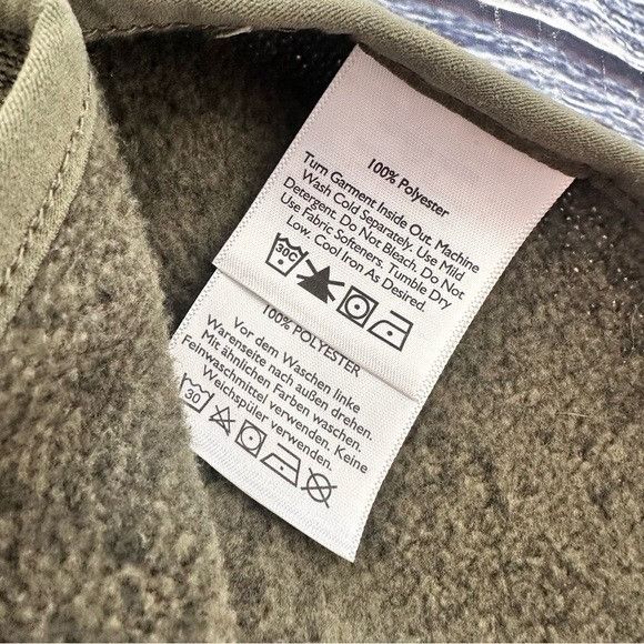 Eddie Bauer Eddie Bauer Hooded Olive Green Fleece Poncho Sweater with Fr Size M / US 6-8 / IT 42-44 - 6 Thumbnail