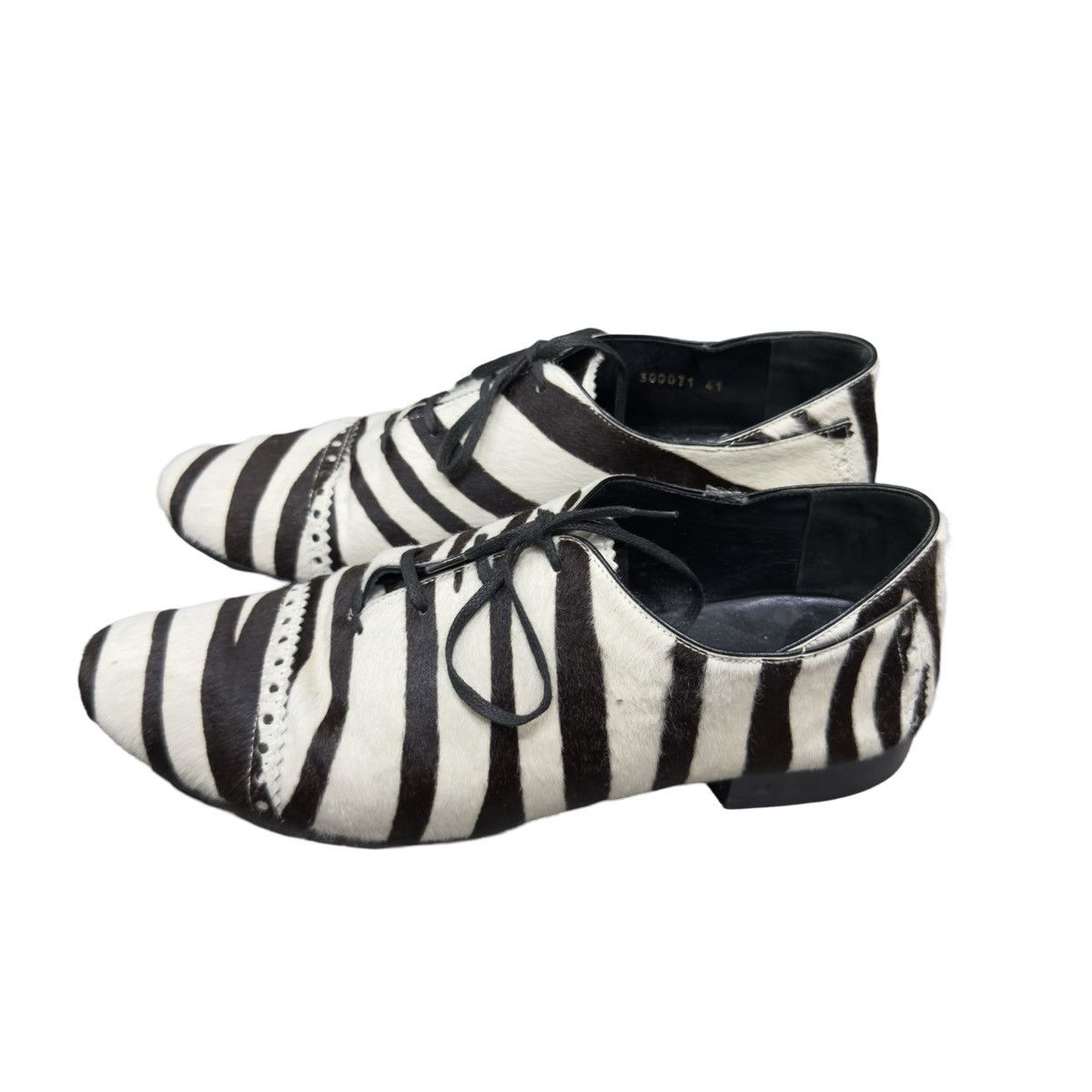 Balenciaga Balenciaga Nicolas Ghesquiere Pony Hair Leather Derby Size US 8.5 / EU 41-42 - 2 Thumbnail