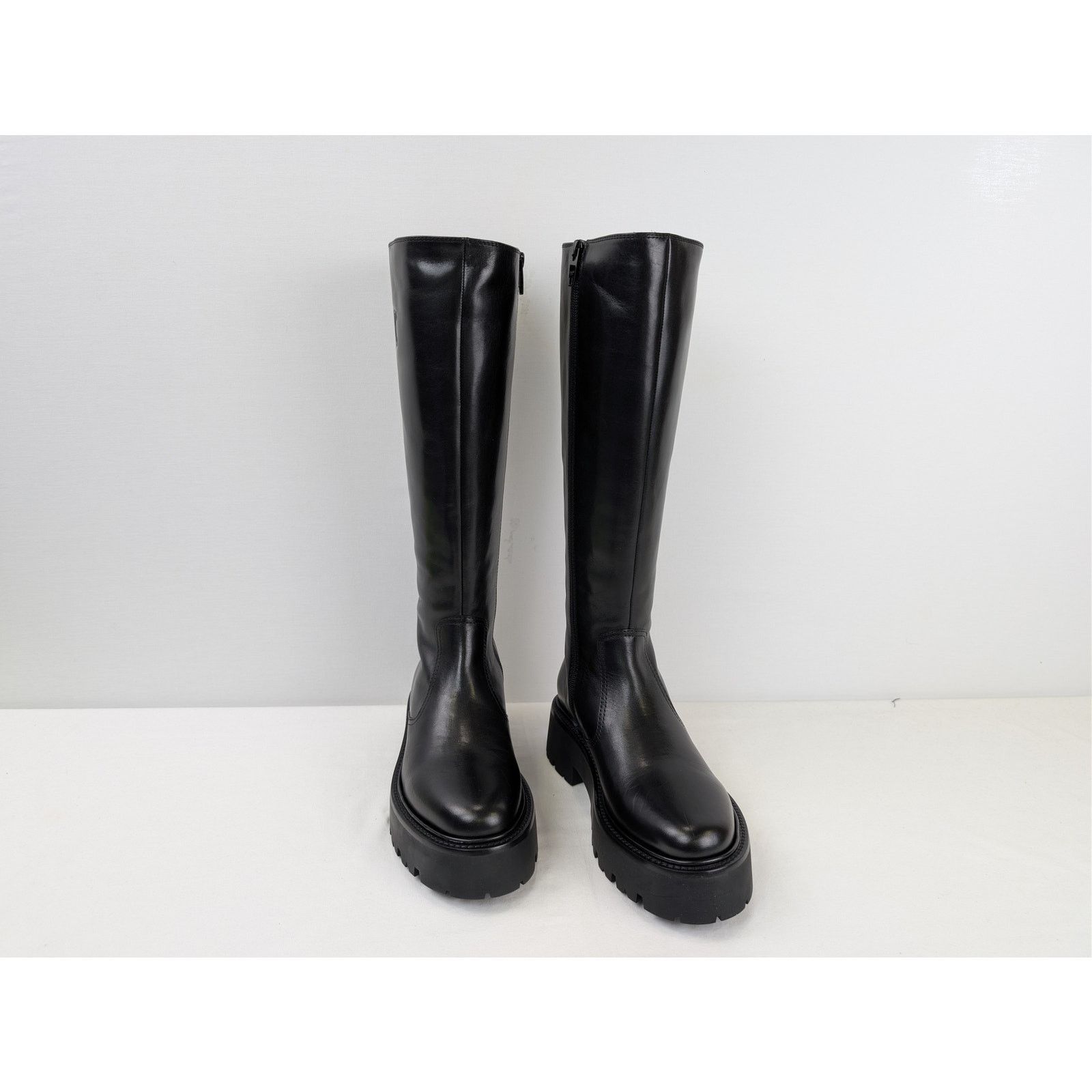 Celine o1rshd1 Bulky Zipped Boots leather with Triomphe signature Size US 9 / IT 39 - 7 Thumbnail