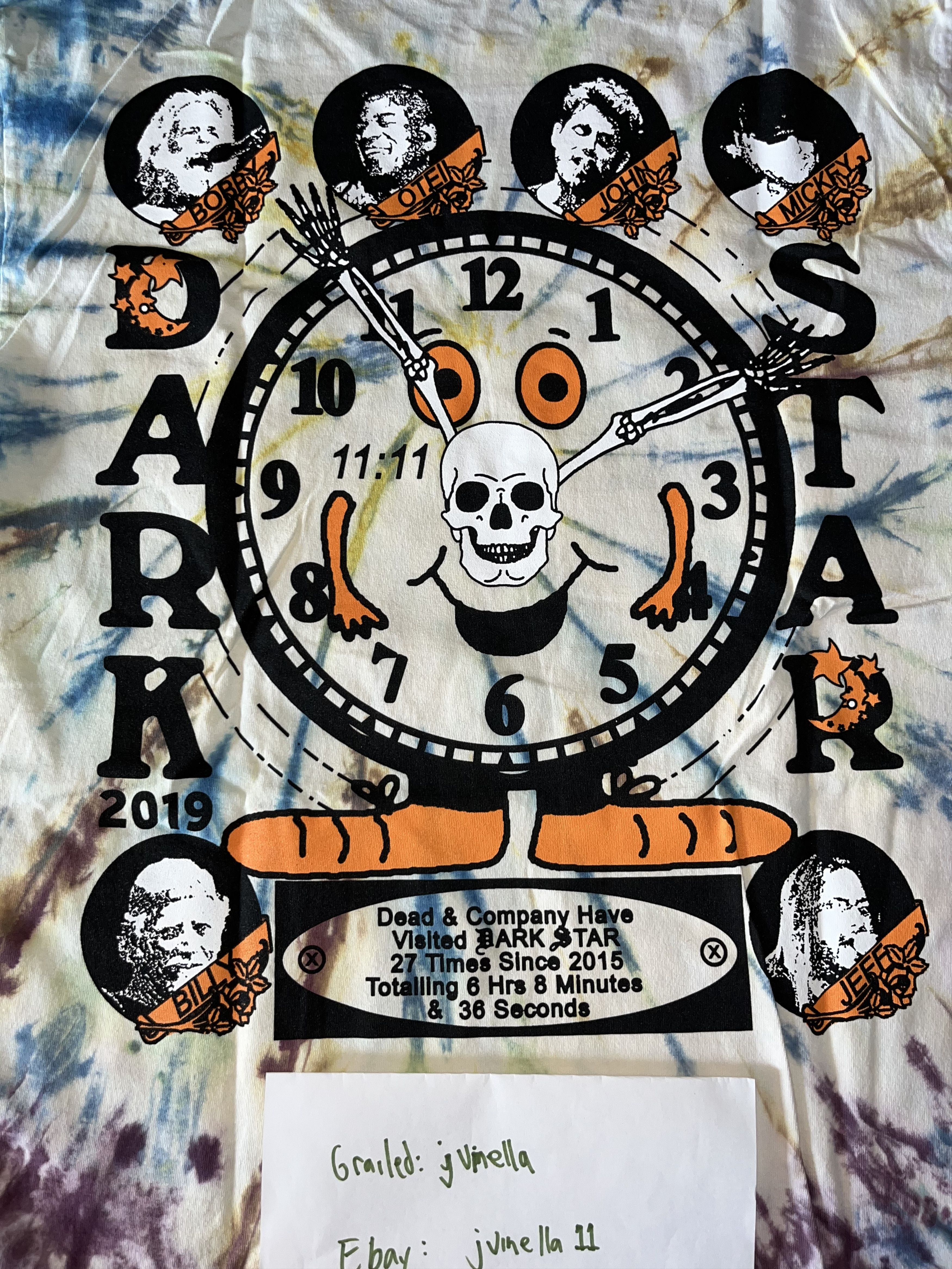 Grateful Dead × Online Ceramics Online ceramics summer tour 2019 tee size L brand new Size US L / EU 52-54 / 3 - 4 Thumbnail