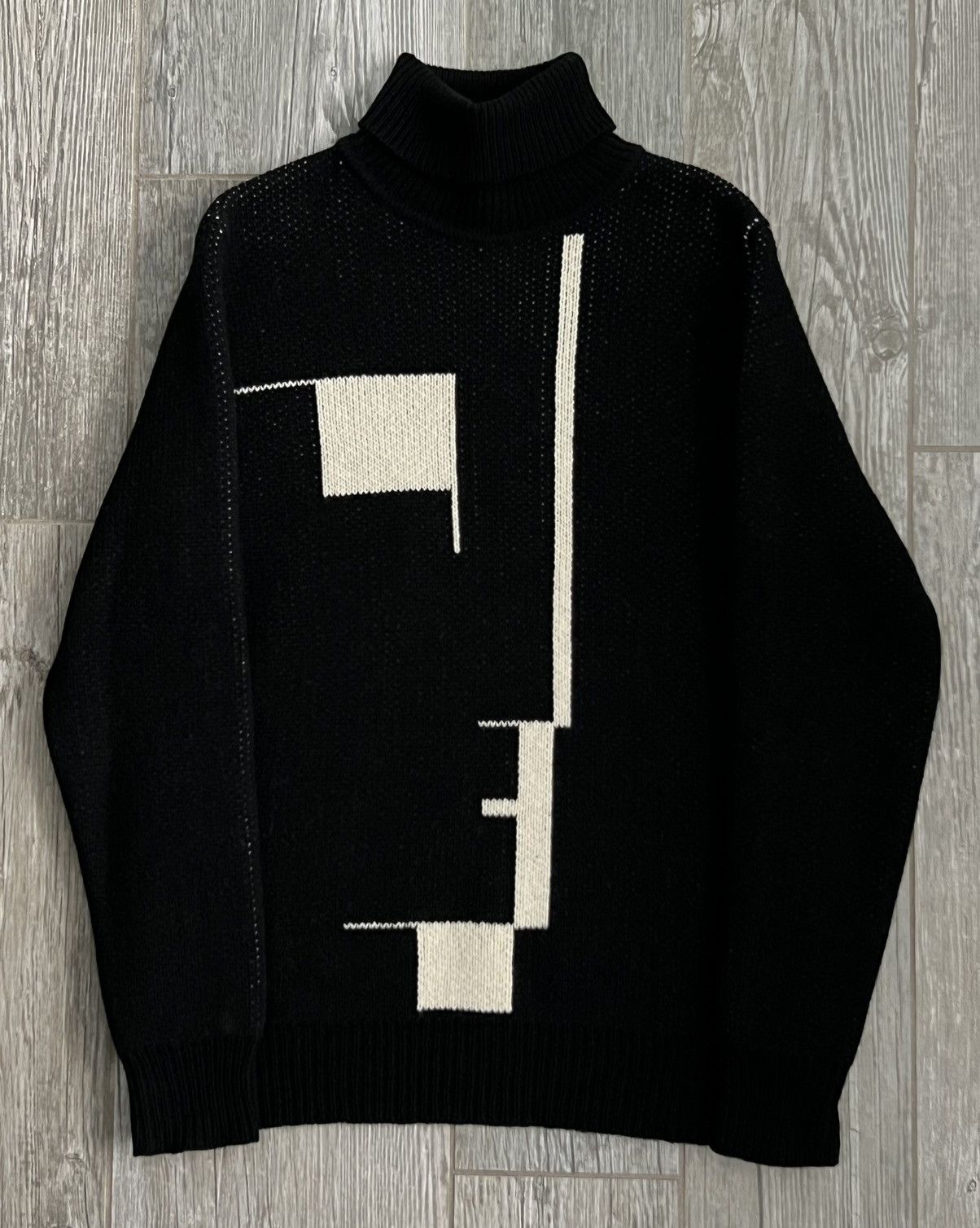 Raf Simons AW2003-2004 Raf Simons Closer Bauhaus Runway Knit Turtleneck Size US XL / EU 56 / 4 - 3 Thumbnail